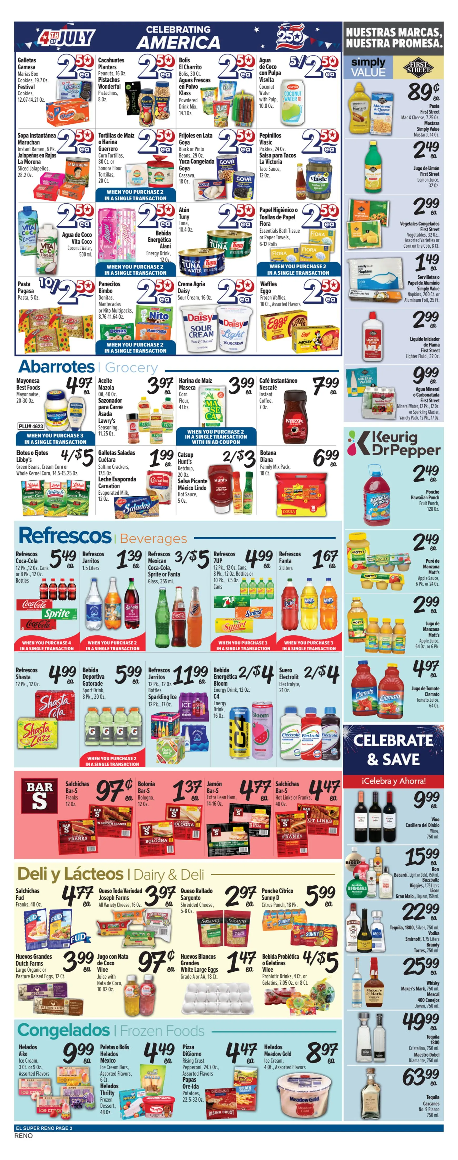 Weekly ad Current El Super - Reno leaflet valid from Wednesday 07/01/2026 to Tuesday 07/07/2026 from July 1 to July 7 2026 - Page 2
