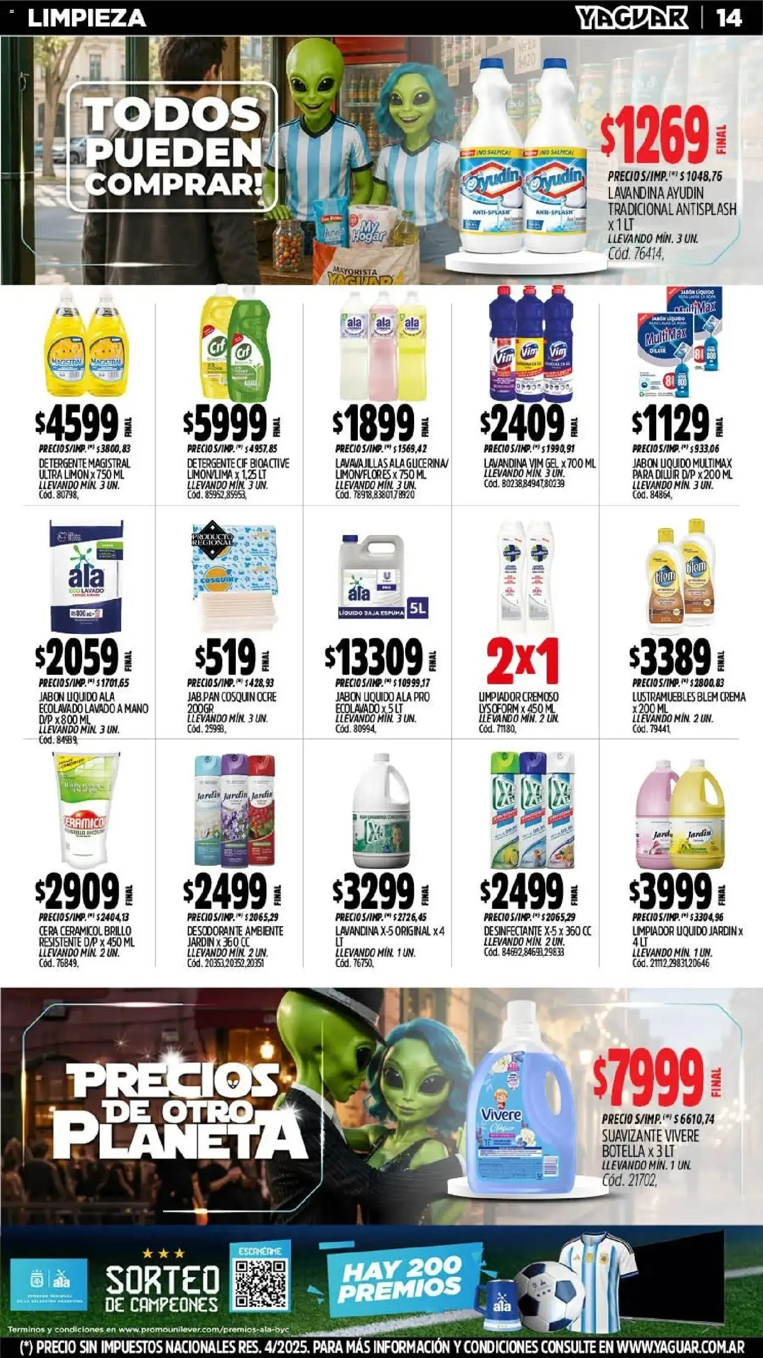 Ofertas de Mayorista Yaguar - Precios de Otro Planeta 6 de julio al 12 de julio 2026 - Página 14 del catálogo