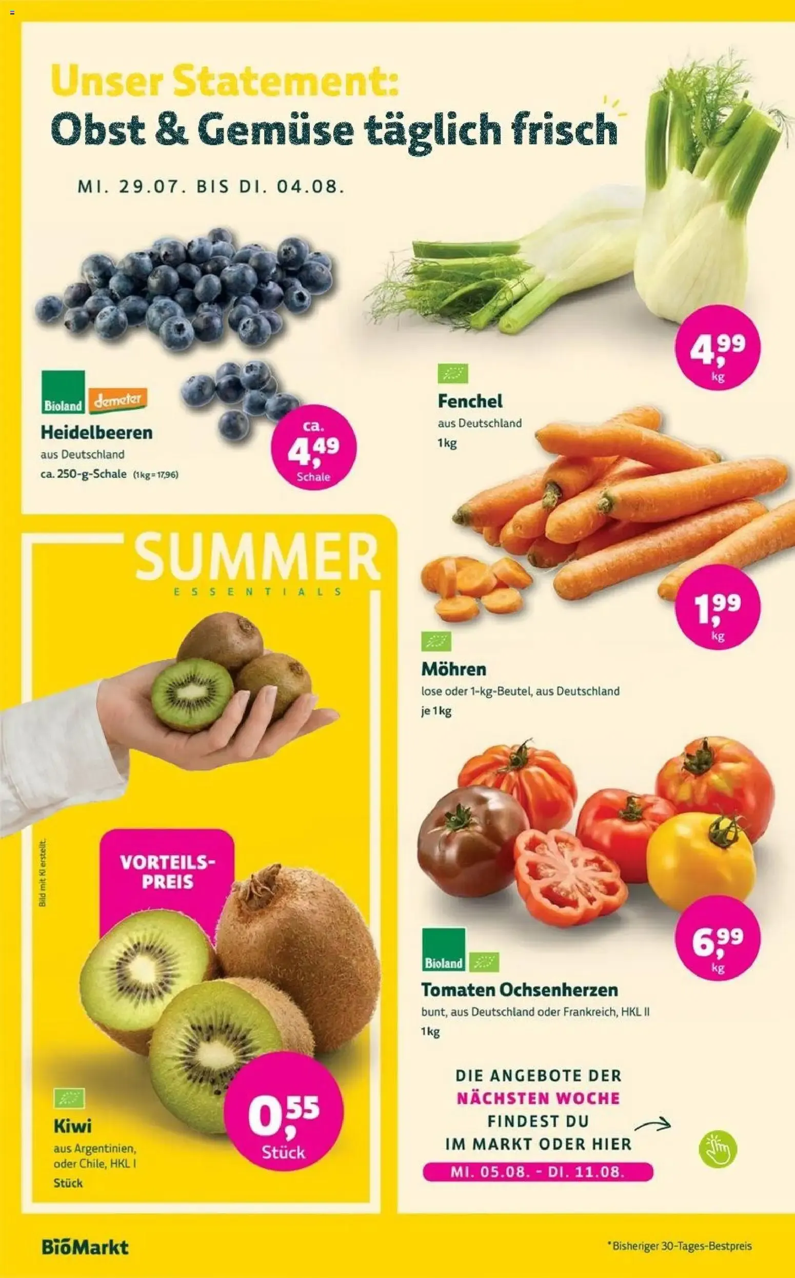 BioMarkt Prospekt (ab 29.07.2026) zum Blättern von 29. Juli bis 11. August 2026 - Prospekt seite 2