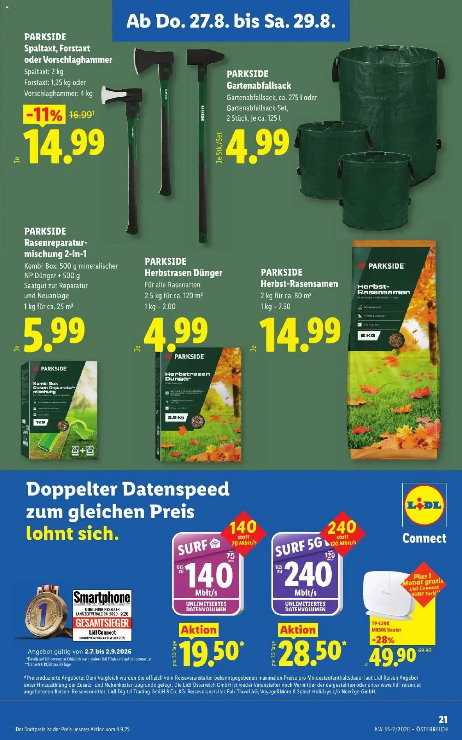 Lidl - Flugblatt ab 27.08.2026 - Angebote ab donnerstag von 27. August bis 29. August 2026 - Flugblätt seite  25