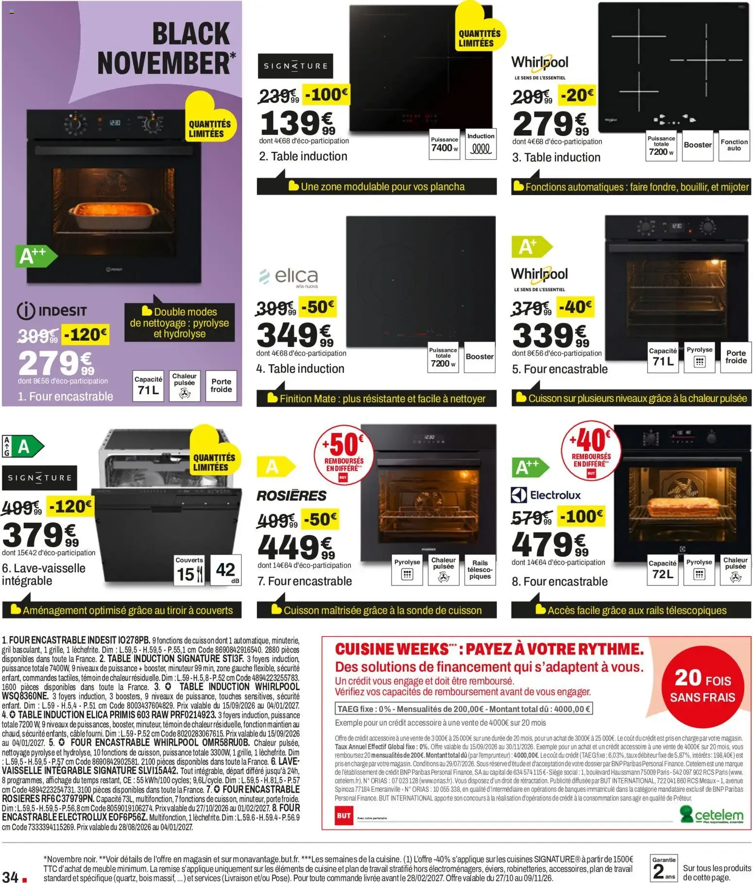 BUT Black November du 27 octobre au 4 janvier 2027 - Catalogue page 34
