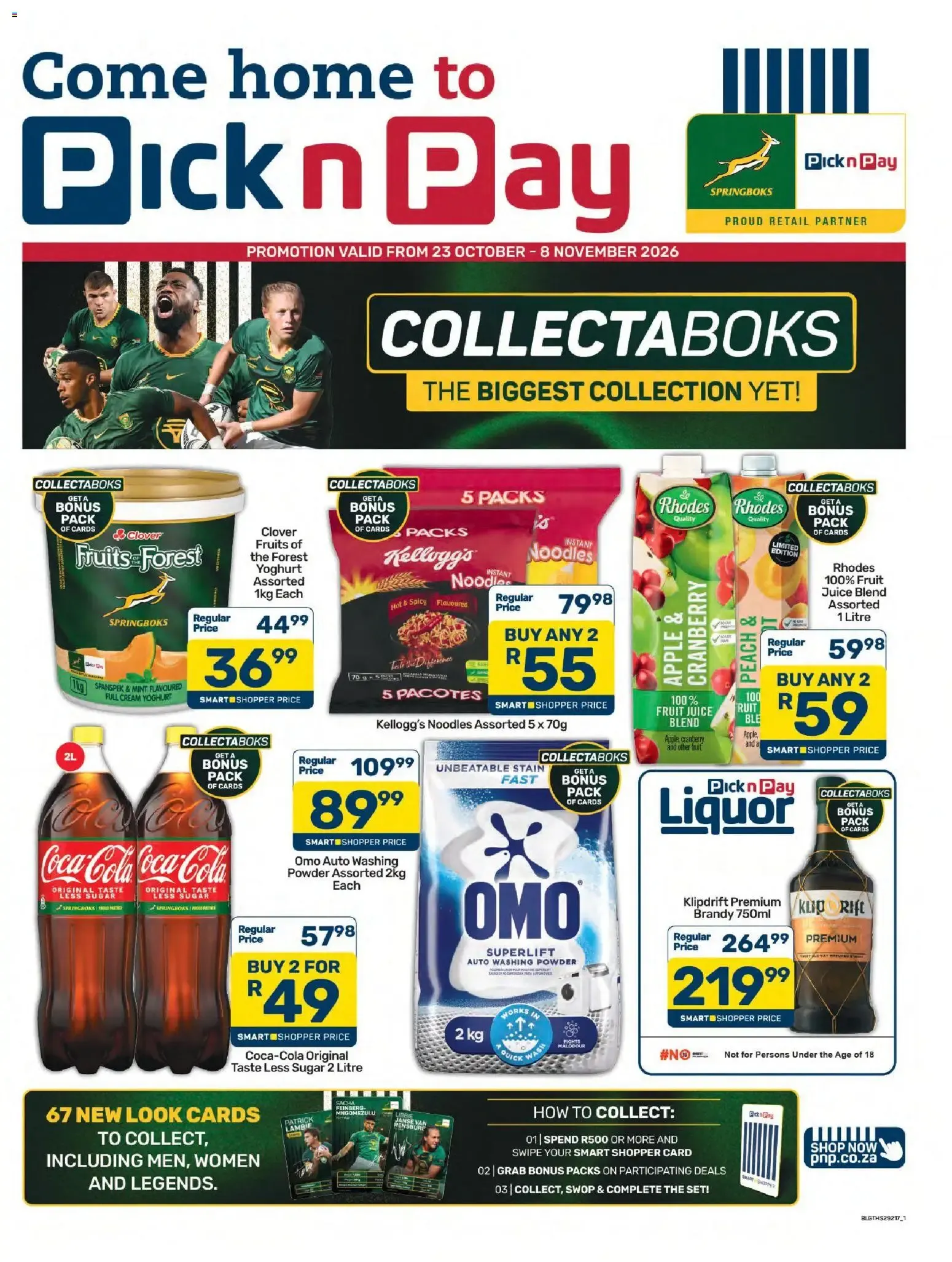 Pick n Pay Inland Provinces Collectaboks Specials (23/10/2026 - 08/11/2026) Online from 23 October to 8 November 2026 - Catalogue Page 1