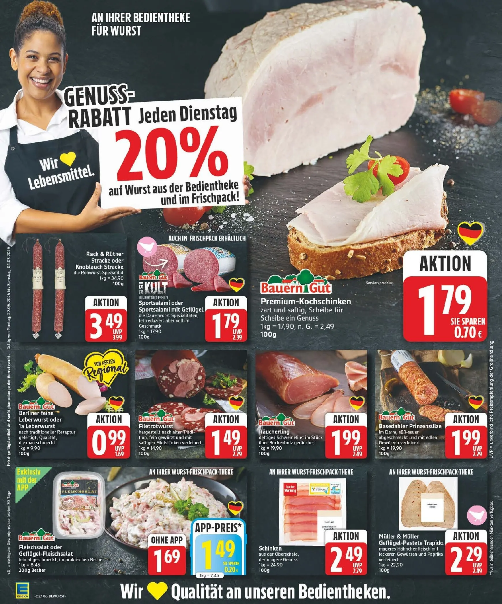 Edeka Prospekt nächste Woche – von Montag 29.06.2026 bis Samstag 04.07.2026 von 29. Juni bis 4. Juli 2026 - Prospekt seite 6