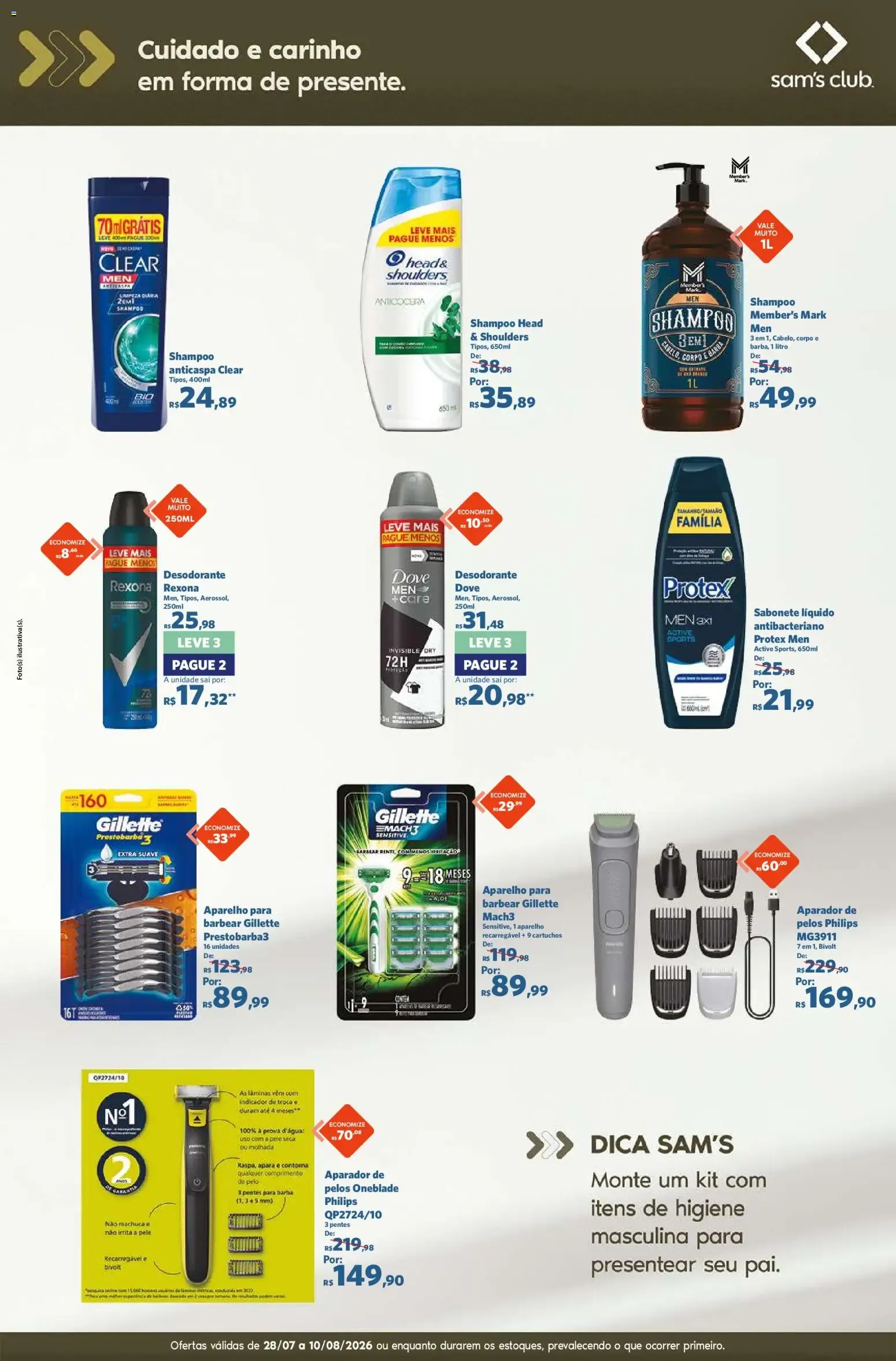 Encarte de Sam's Club ofertas Dia dos Pais de 28/07/2026 | Promoções Online 28 de julho até 10 de agosto 2026 - Pagina 7