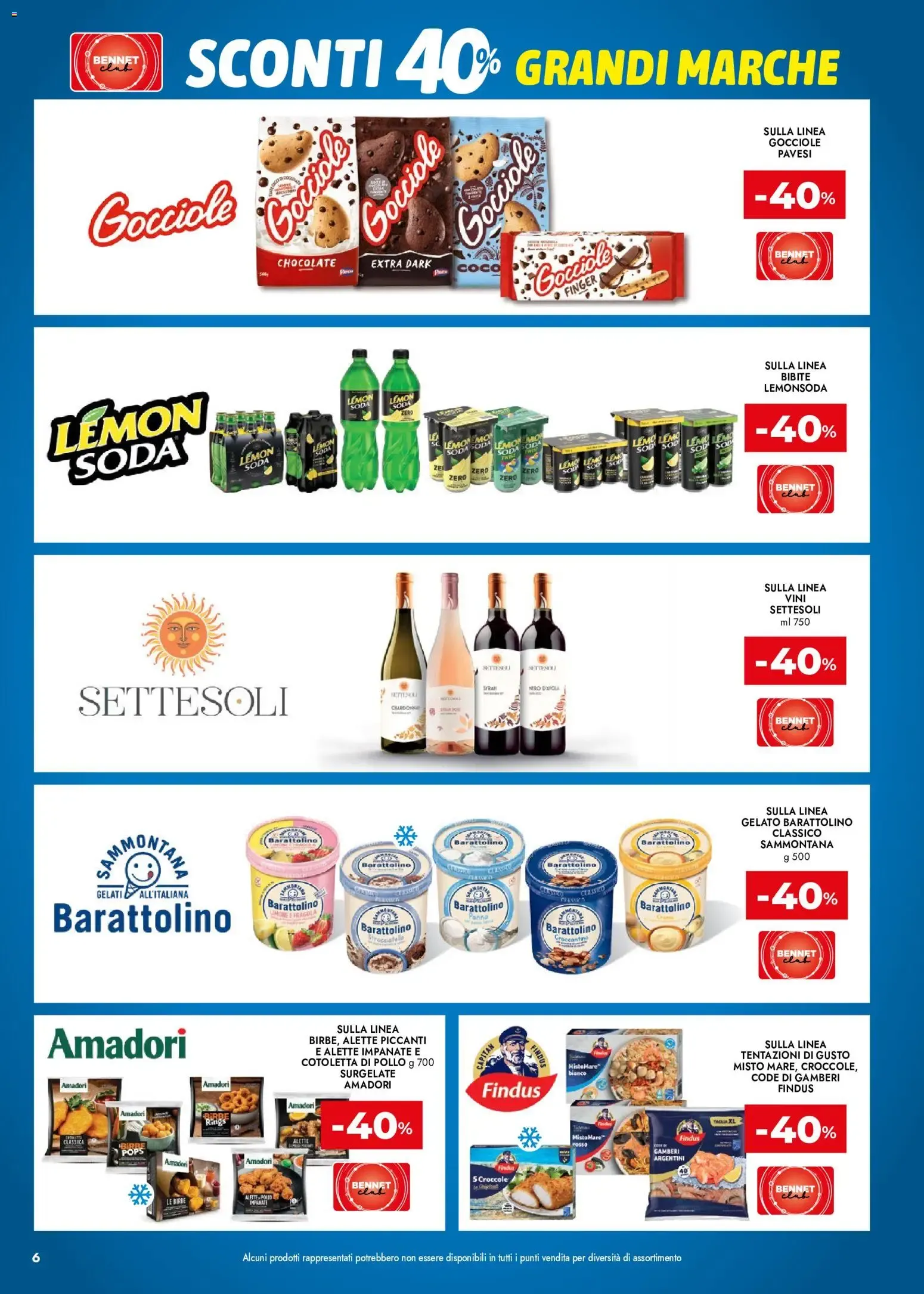 Bennet Grandi Marche Sconti da 10 settembre a 23 settembre di 2026 - Pagina del volantino 6