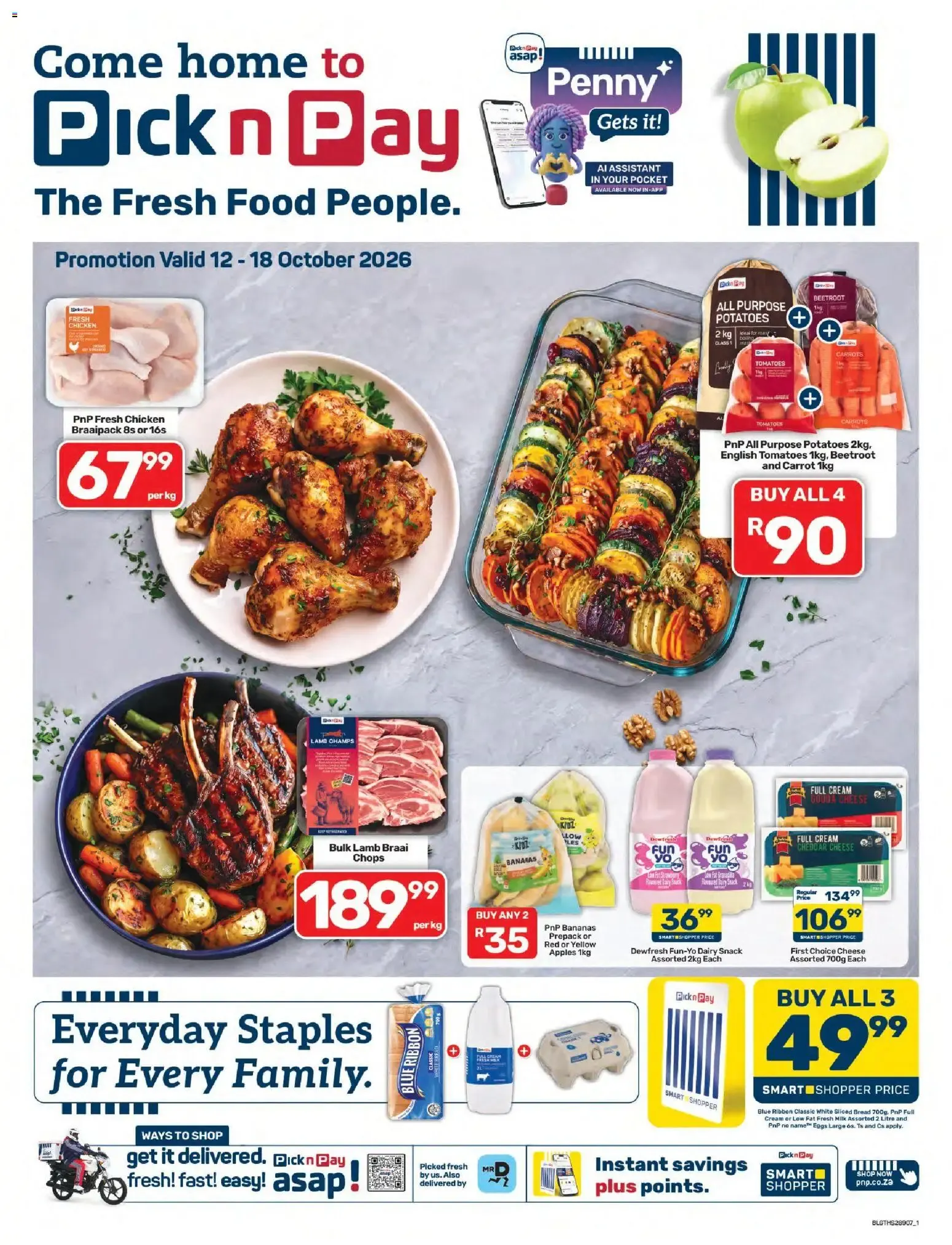 Pick n Pay Inland Provinces - Weekly Specials (12/10/2026 - 18/10/2026) Online from 12 October to 18 October 2026 - Catalogue Page 1