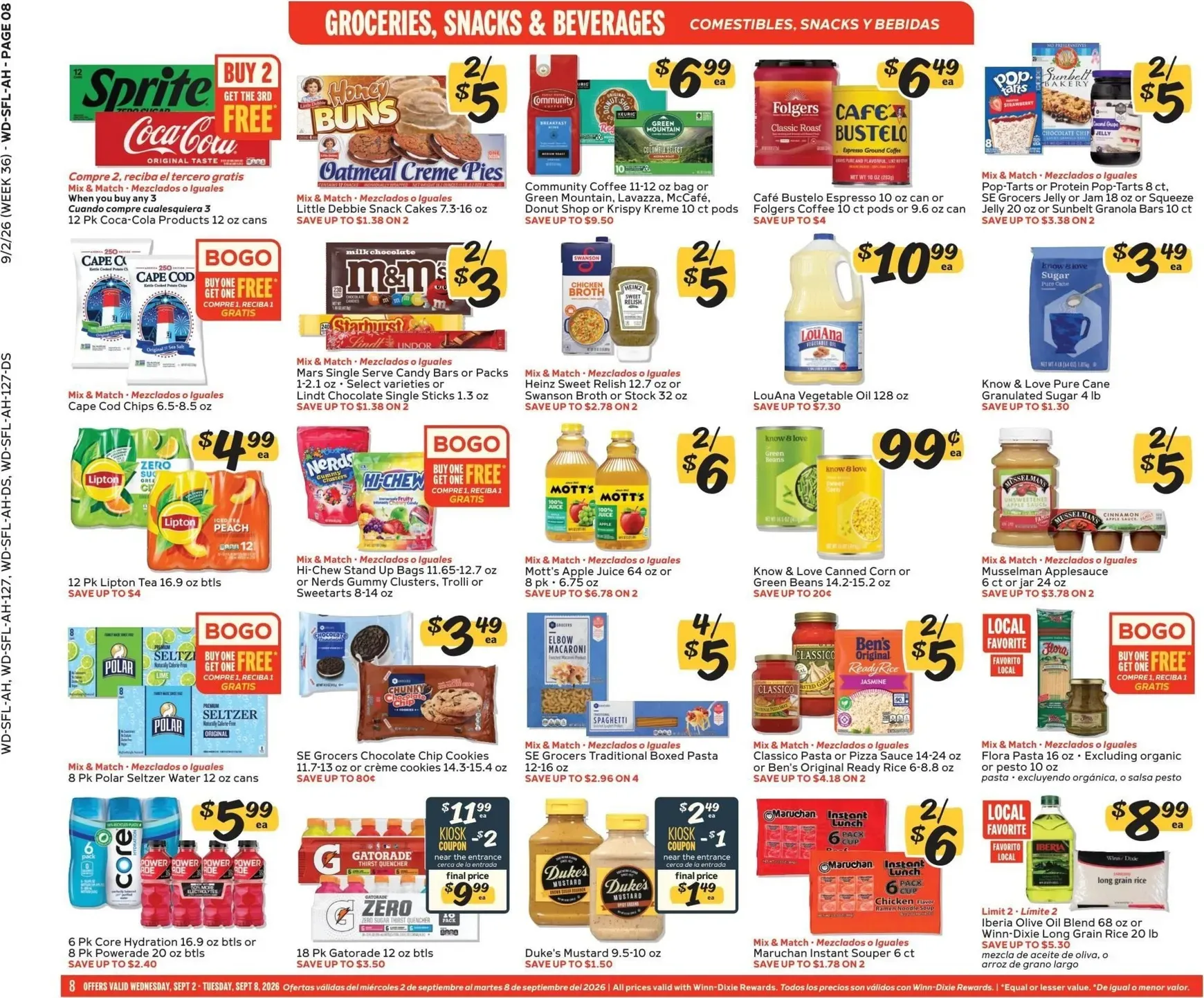 Weekly ad Current Winn-Dixie leaflet valid from Wednesday 09/02/2026 to Tuesday 09/08/2026 from September 2 to September 8 2026 - Page 8