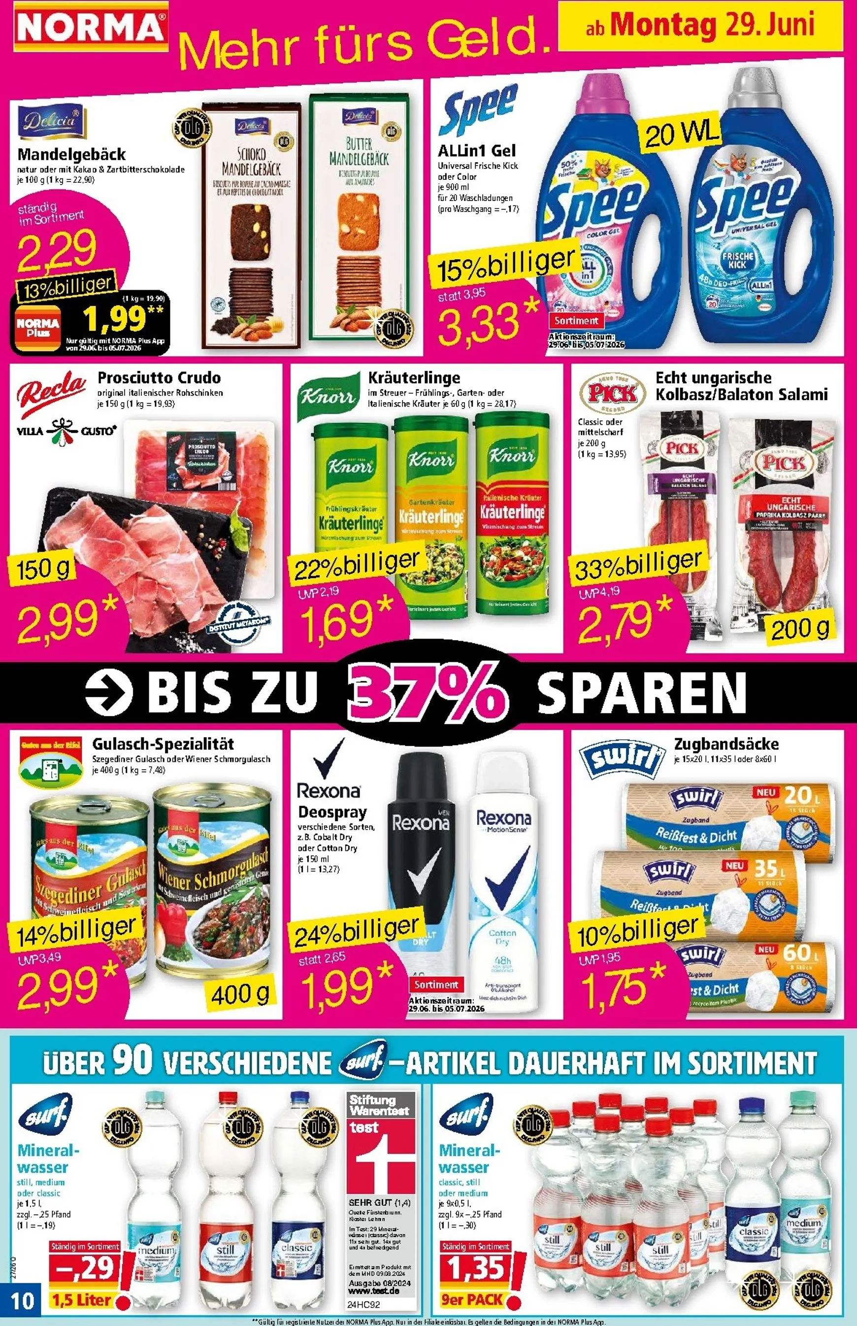 Norma Prospekt – von Montag 29.06.2026 bis Sonntag 05.07.2026 von 29. Juni bis 5. Juli 2026 - Prospekt seite 10