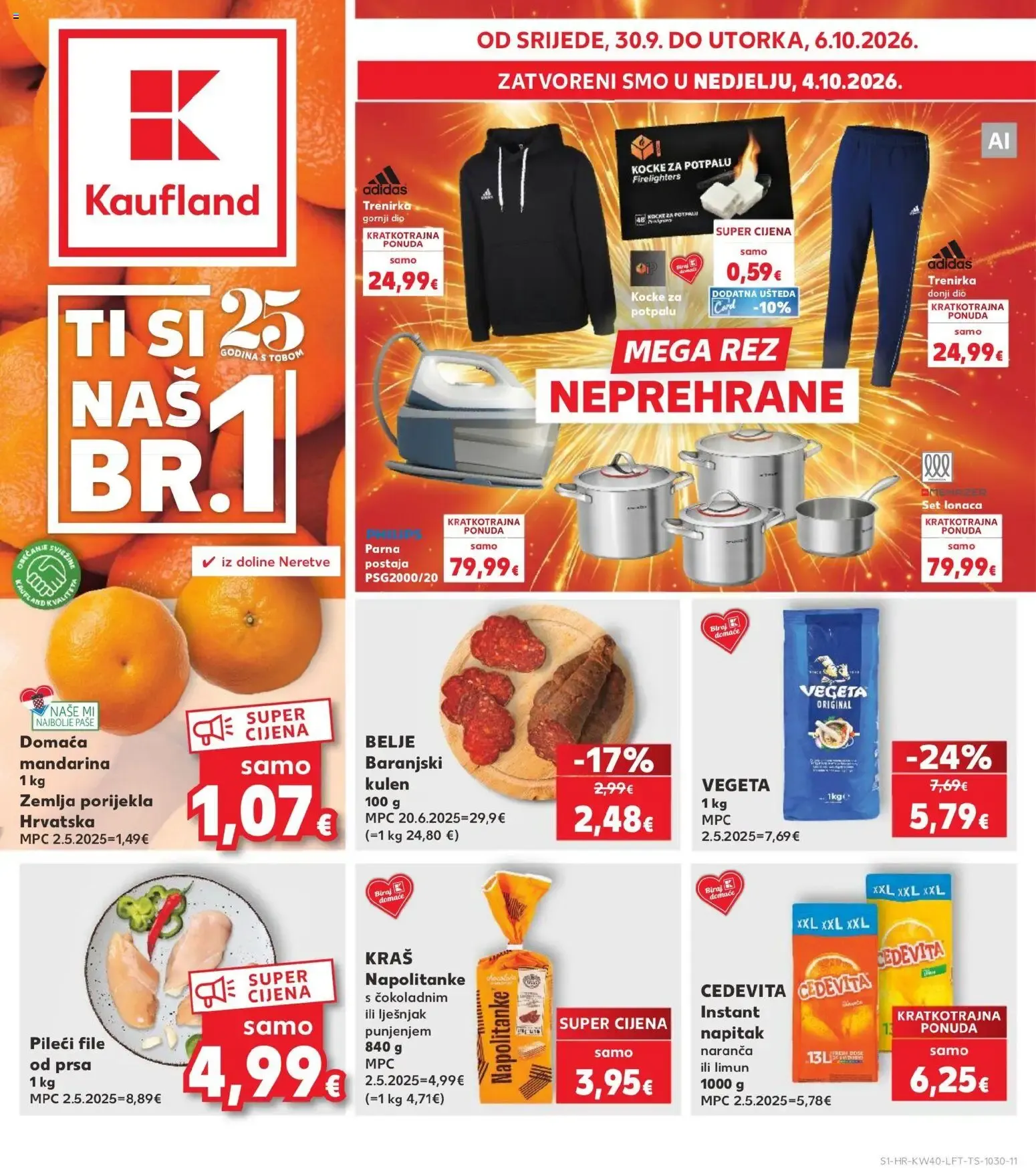 Katalog Kaufland Katalog novi od 30.09.2026 na listanje > letak digitalni od 30. rujna do 6. listopada 2026. - Pregled Stranica 1