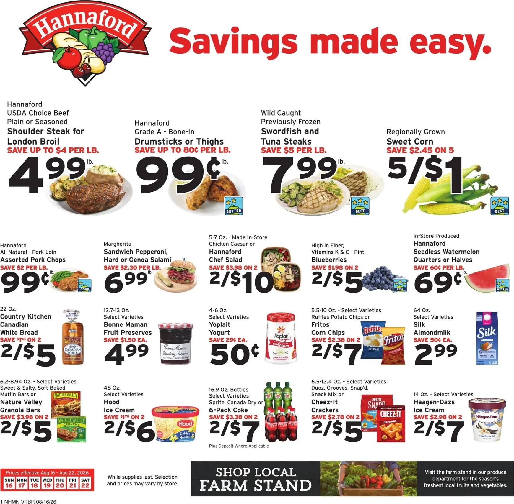 Hannaford: Savings made easy.