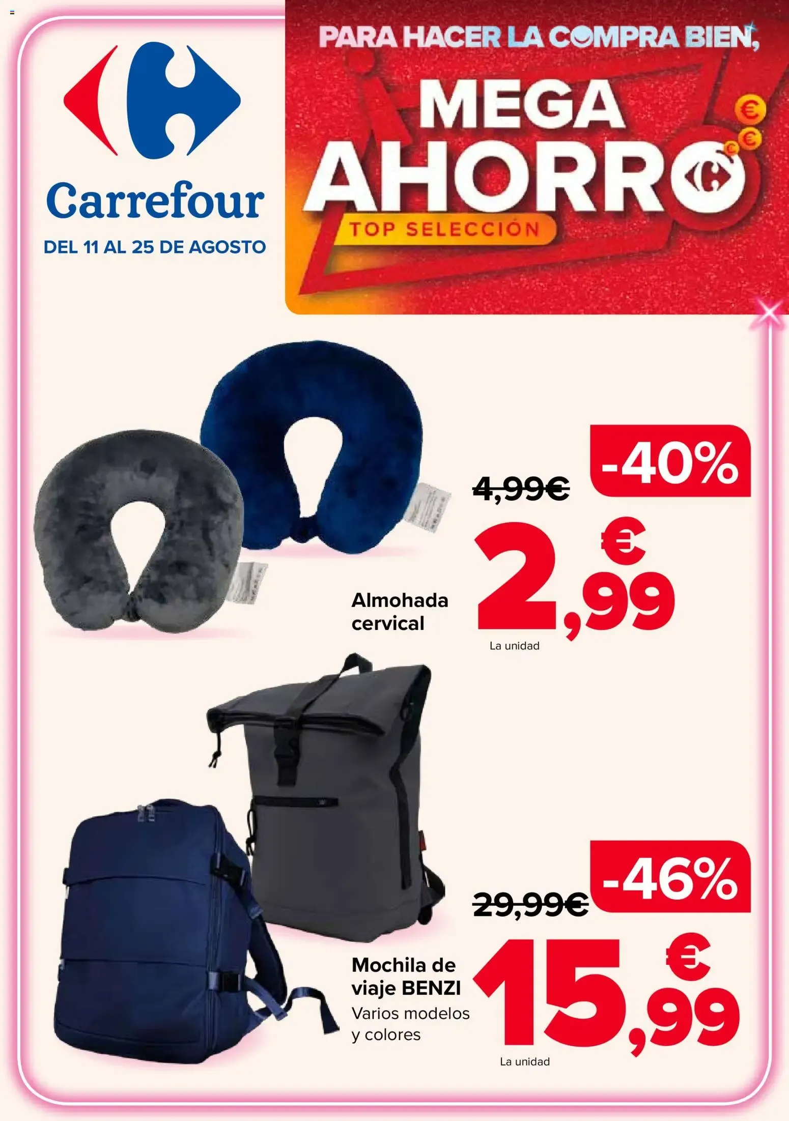 Catálogo de Carrefour Mega Ahorro Top Selección 11 de agosto al 25 de agosto 2026 - Página 1