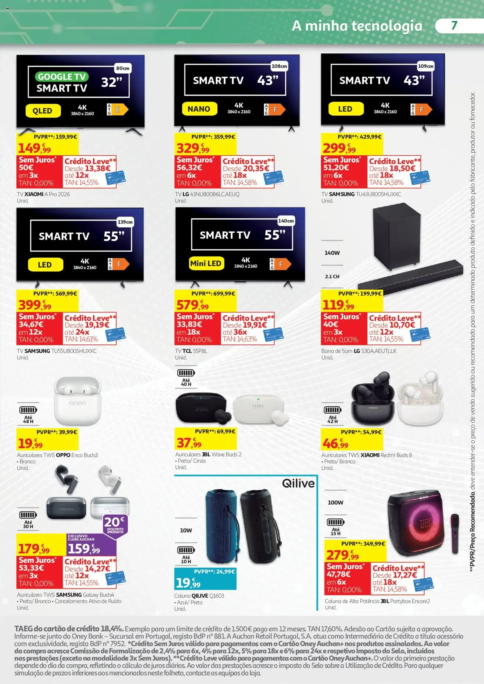 Folheto Auchan folheto Conforto para toda a família » de 07/10/2026 - 31/10/2026 de 7 de outubro até 31 de outubro 2026 - Pagina 7
