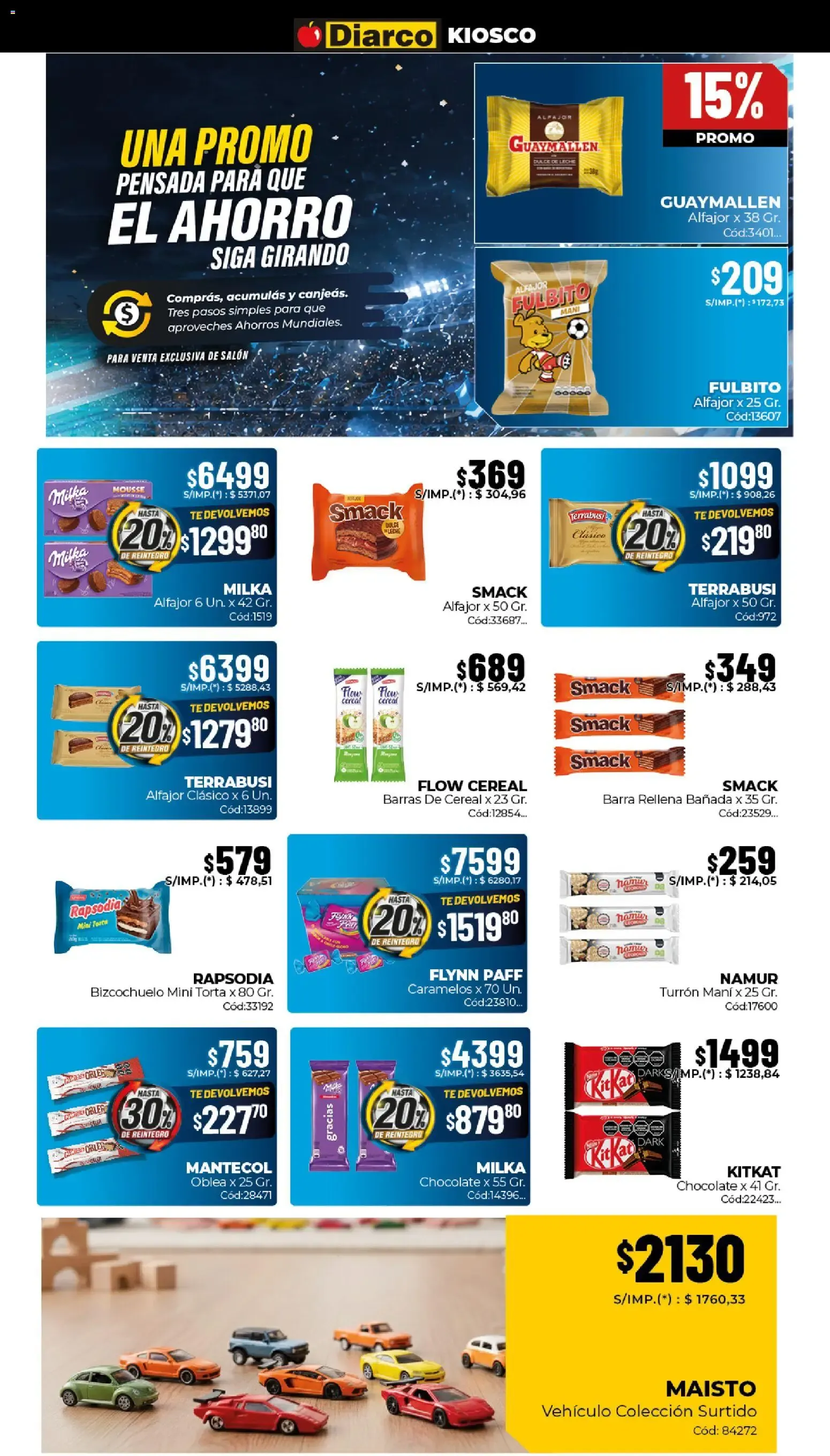 Ofertas de Diarco - Ahorros Mundiales del 22/06/2026 - 26/06/2026 22 de junio al 26 de junio 2026 - Página 6 del catálogo