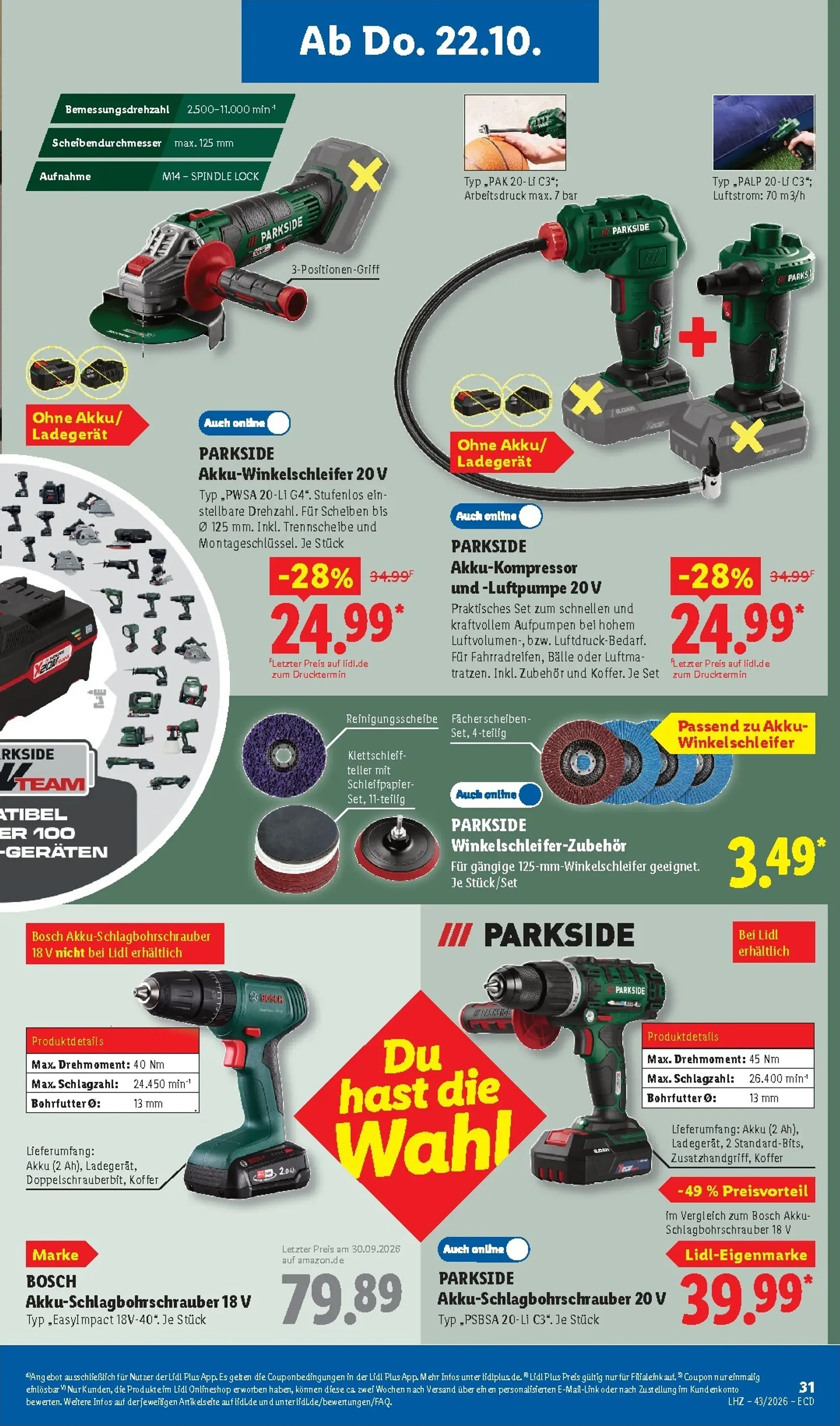 Lidl - Angebot der Woche Prospekt nächste Woche – von Montag 19.10.2026 bis Samstag 24.10.2026 von 19. Oktober bis 24. Oktober 2026 - Prospekt seite 19