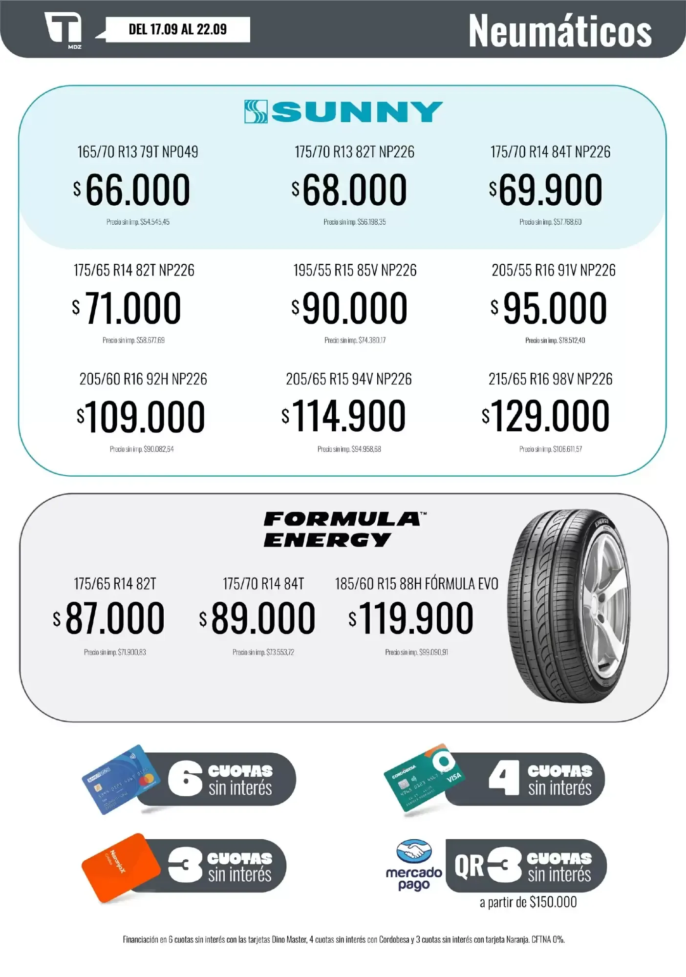 Ofertas de Catálogo de Ofertas Tadicor 16 de septiembre al 22 de septiembre 2026 - Página 9 del catálogo