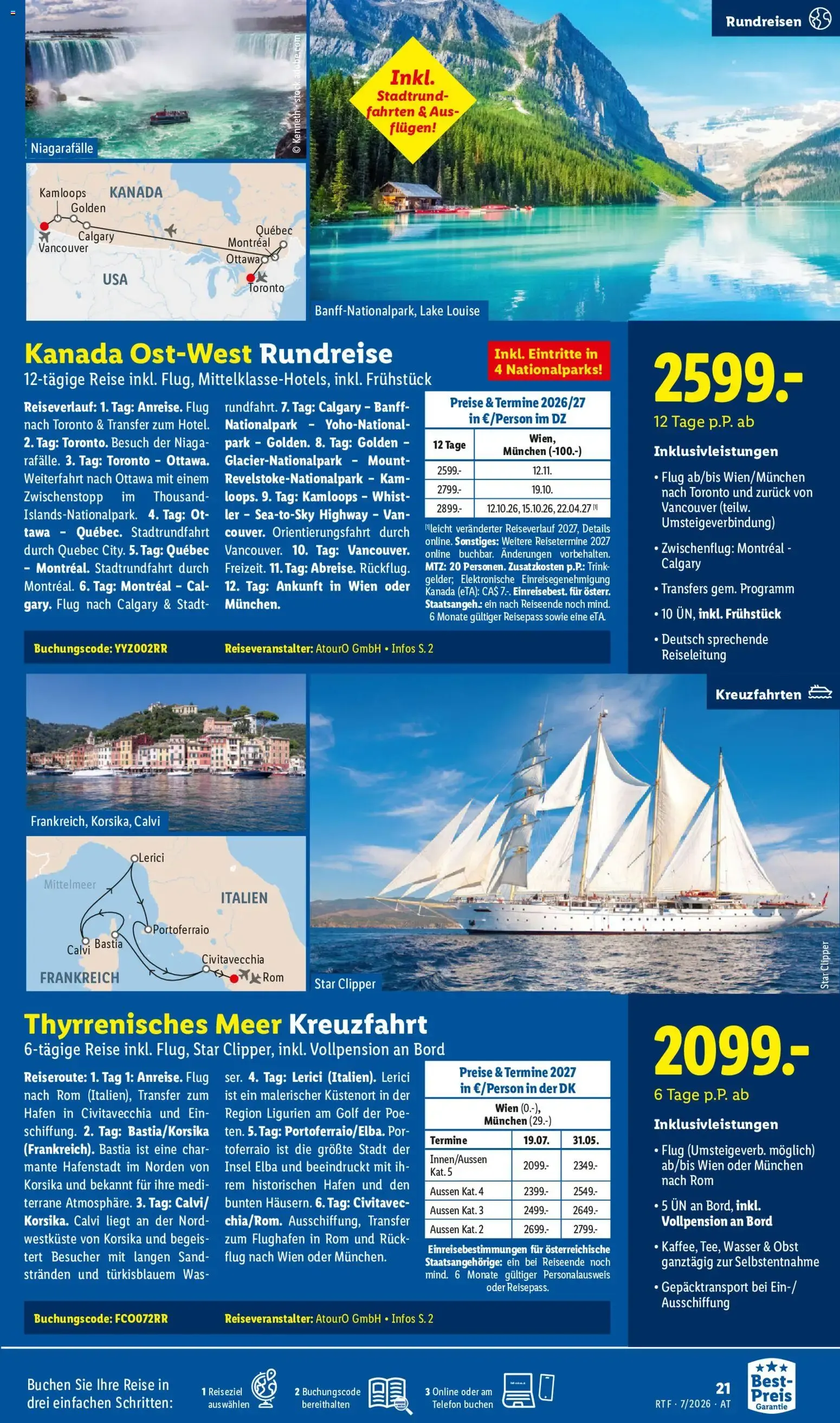 Lidl Juli/August Reise - Highlights ab 15.07.2026 - Angebote ab donnerstag von 15. Juli bis 15. August 2026 - Flugblätt seite 21