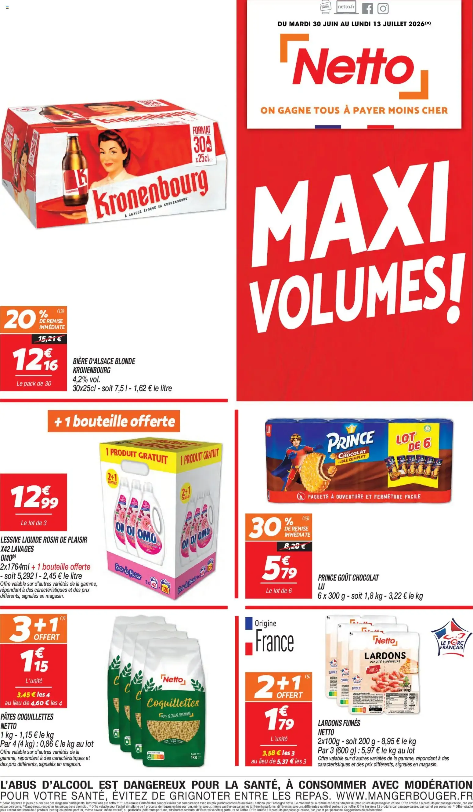 Netto catalogue à partir du 30/06/2026 - promo en ligne du 30 juin au 13 juillet 2026 - Catalogue page 1