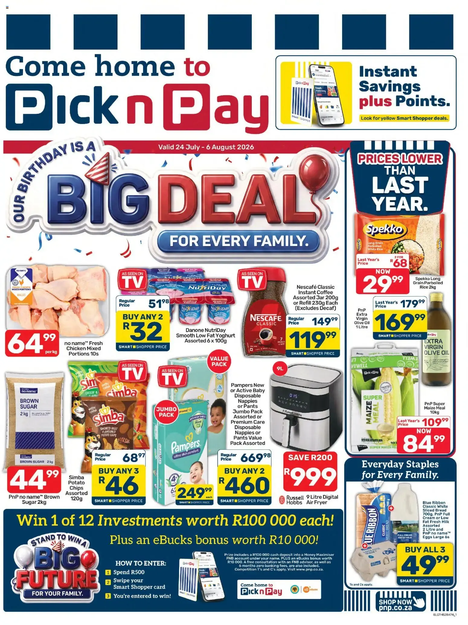 Pick n Pay Inland Provinces - Birthday Specials (24/07/2026 - 06/08/2026) Online from 24 July to 6 August 2026 - Catalogue Page 1