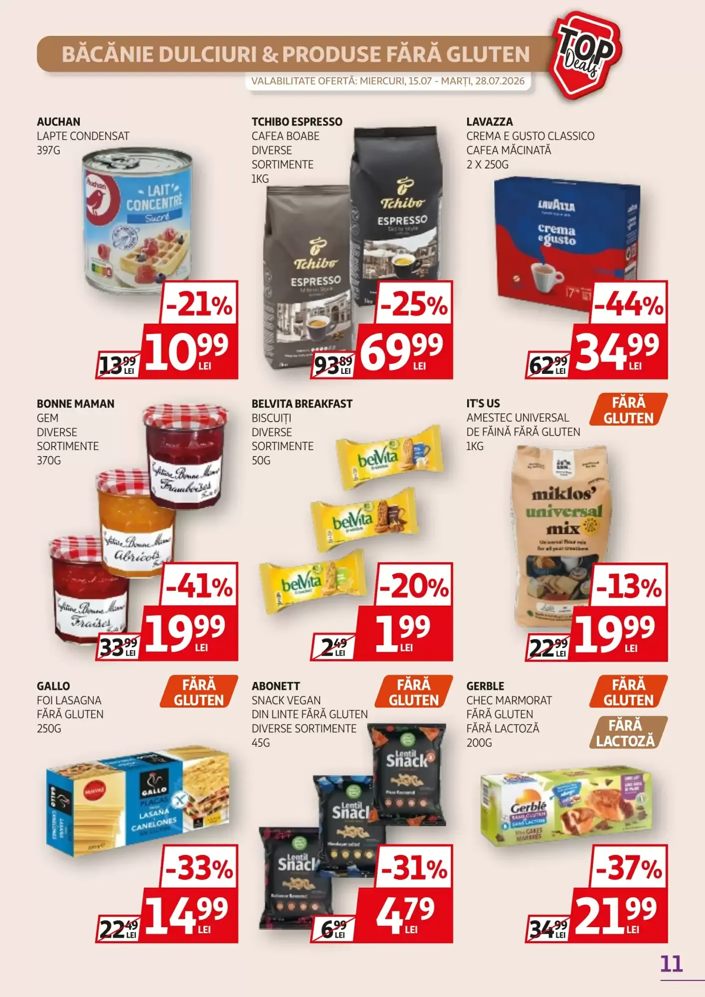 Catalog Catalog Auchan de la 15 iulie până la 28 iulie 2026 - Revista Pagina 11