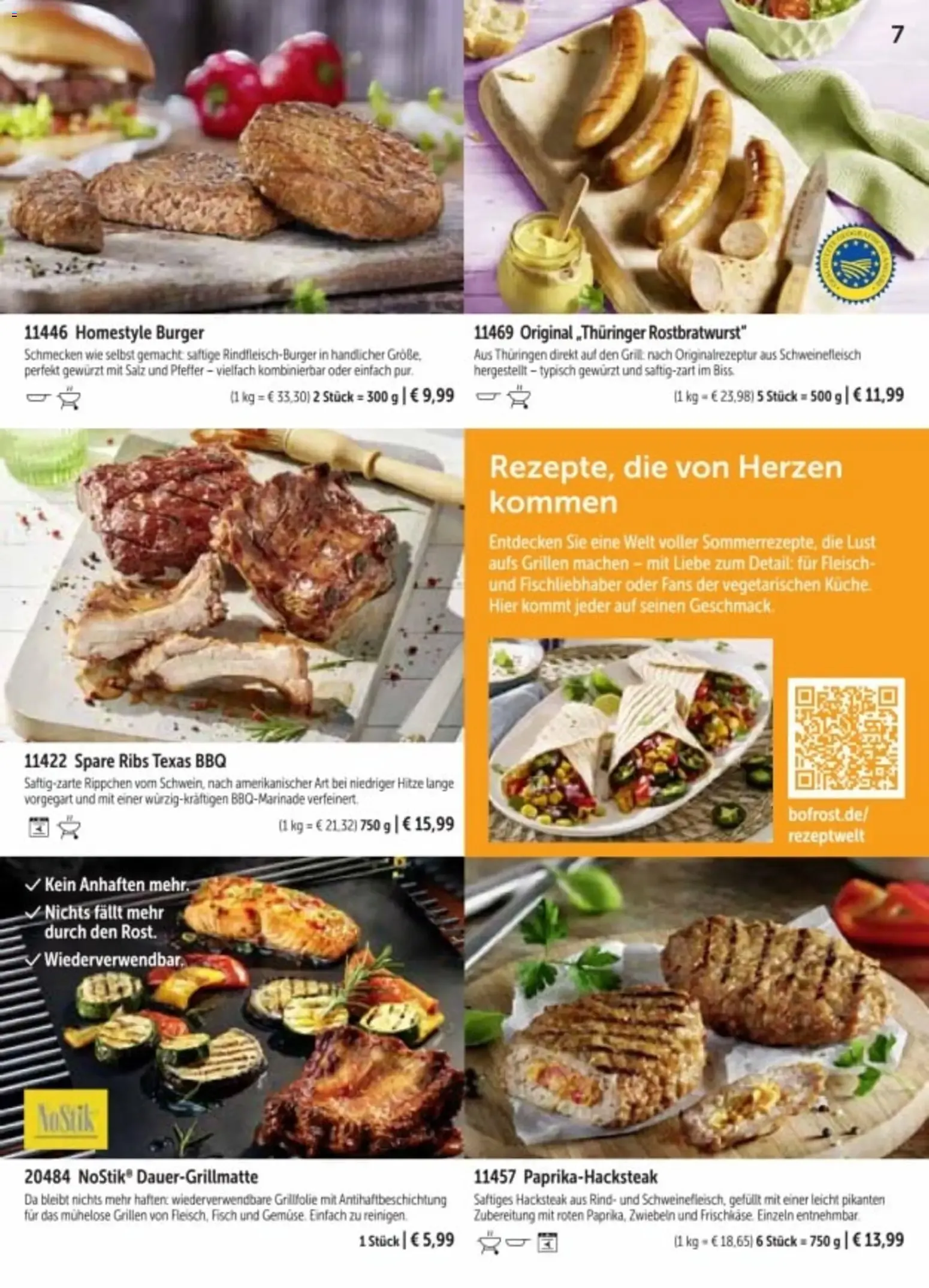Bofrost Katalog Sommerprogramm (ab 20.04.2026) zum Blättern von 20. April bis 6. September 2026 - Prospekt seite 7