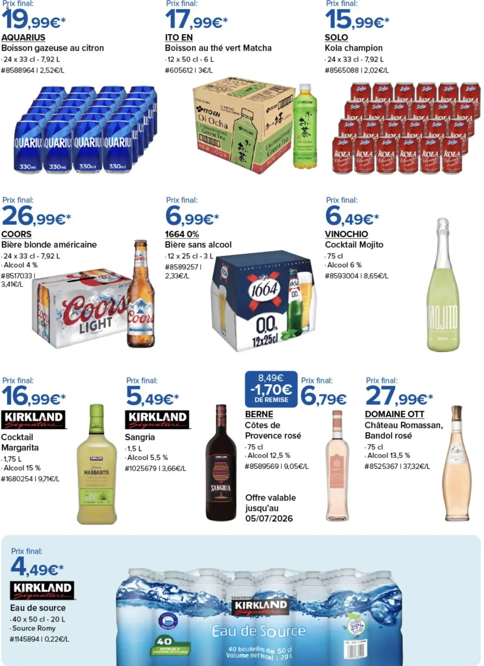 Costco Profitez du soleil en toute tranquilité à partir du 26/06/2026 - promo en ligne du 26 juin au 5 juillet 2026 - Catalogue page 3