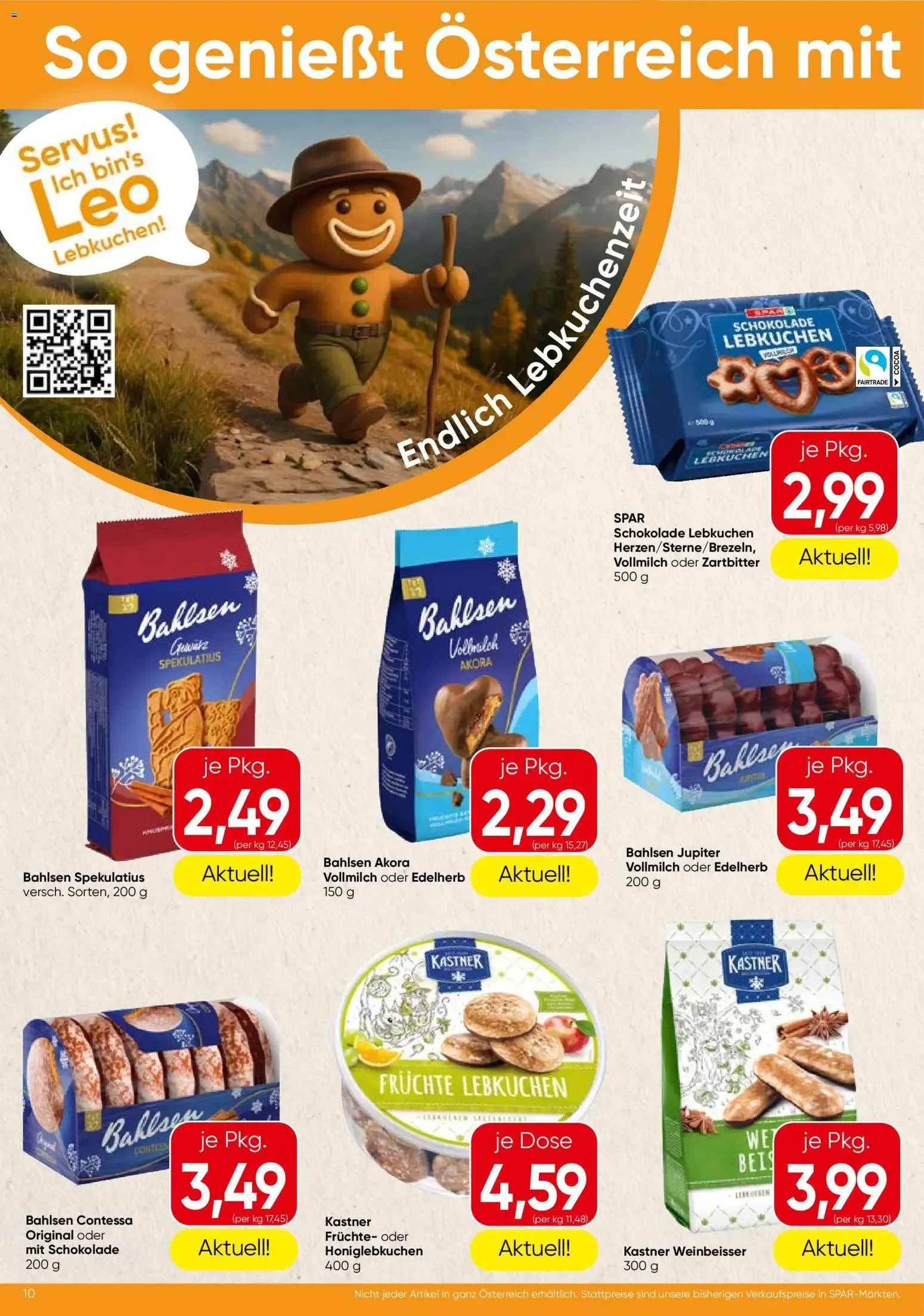 Spar Broschüre (01.10.2026) - Angebote und Prospekt von 1. Oktober bis 7. Oktober 2026 - Flugblätt seite  10