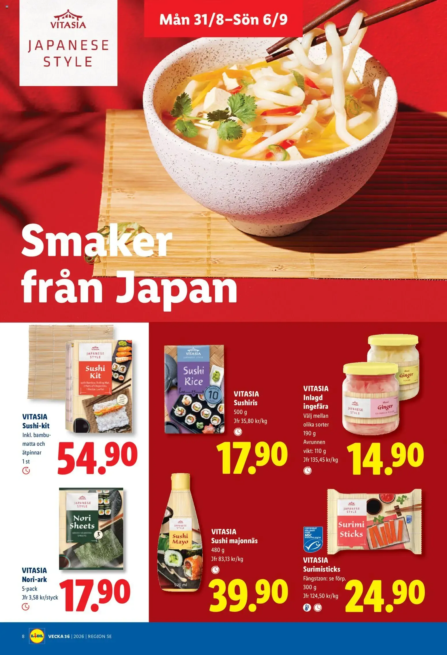 Lidl: Kvalitet till röda priser. Det lönar sig. från 31 augusti till 6 september 2026 - Reklamblad sidor 8