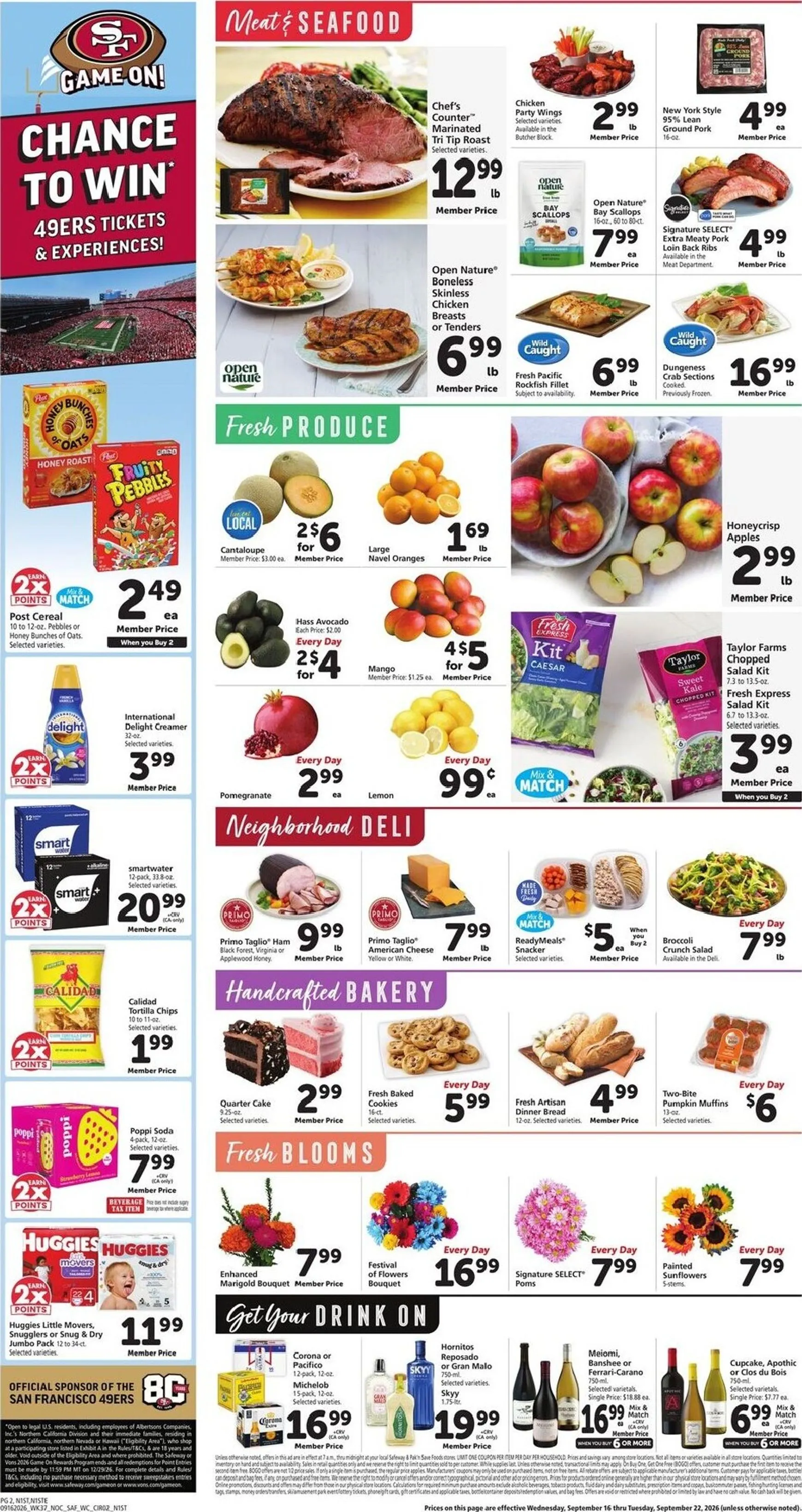 Weekly ad Current Safeway leaflet valid from Wednesday 09/16/2026 to Tuesday 09/22/2026 from September 16 to September 22 2026 - Page 2