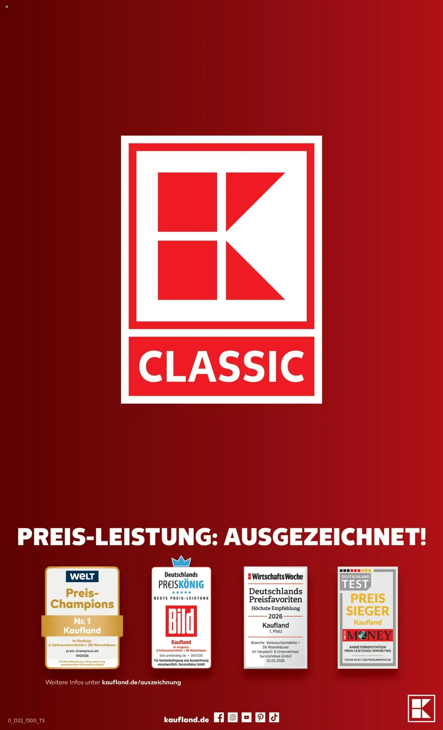 Kaufland Classic: Discount-Billig! Dauerhaft im Preis gesenkt van 1 oktober tot 31 oktober 2026 - Folder pagina 14