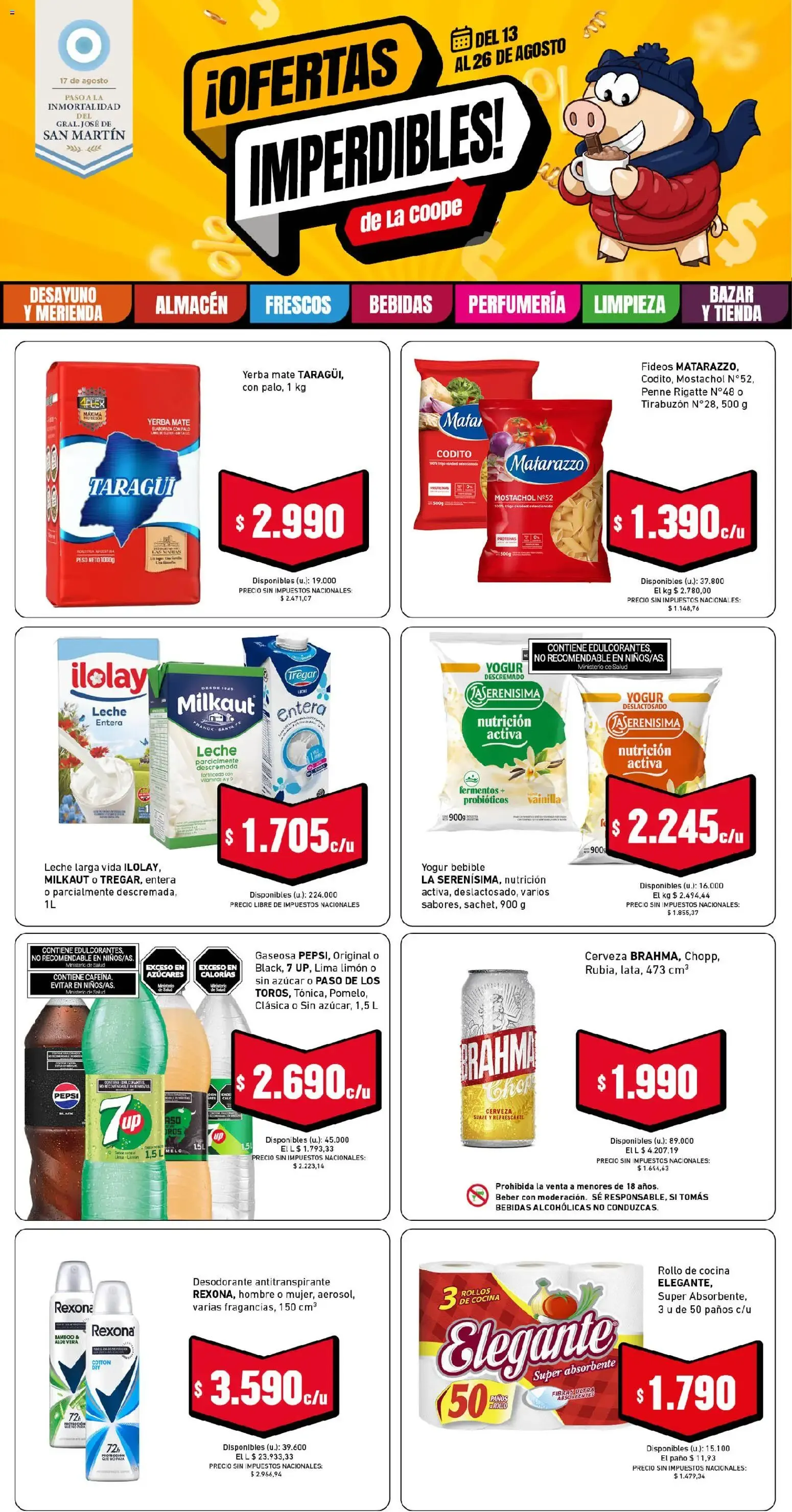 Ofertas de Ofertas Imperdibles de La Coope 13 de agosto al 26 de agosto 2026 - Página 1 del catálogo