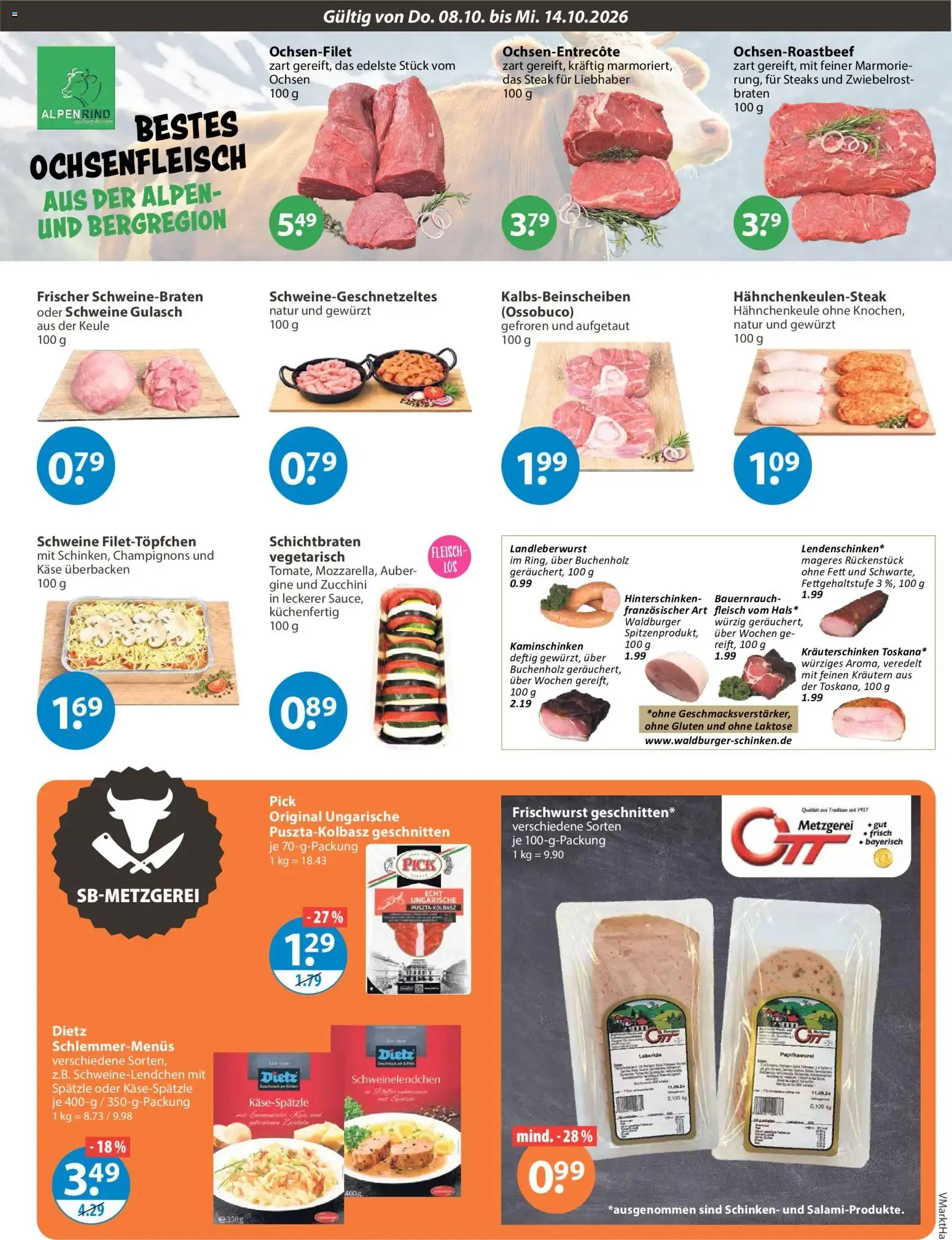 Angebote V-Markt Angebote (ab 08.10.2026) von 8. Oktober bis 14. Oktober 2026 - Prospekt seite 3