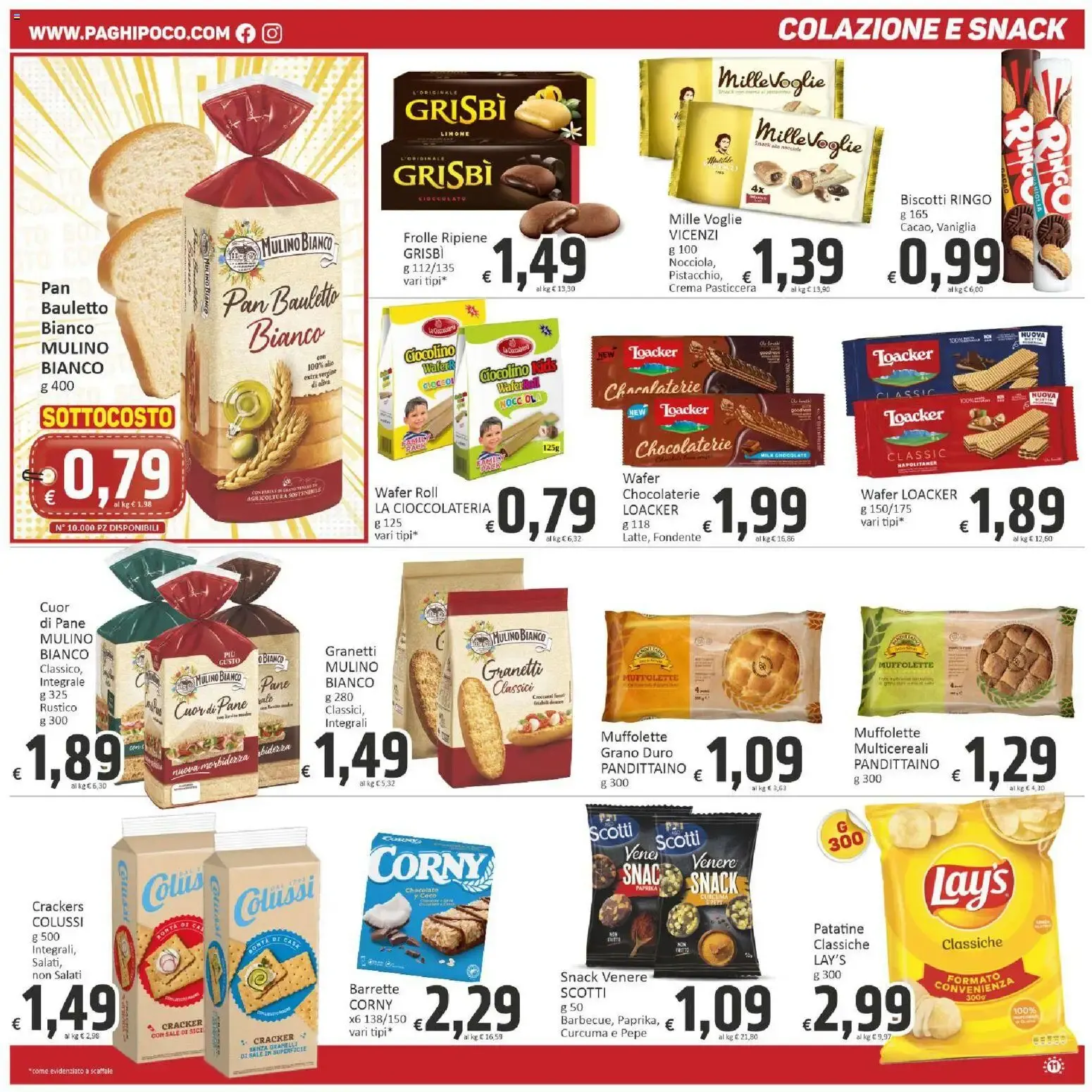 Supermercati Paghi Poco - Sottocosto da 23 ottobre a 2 novembre di 2026 - Pagina del volantino 11