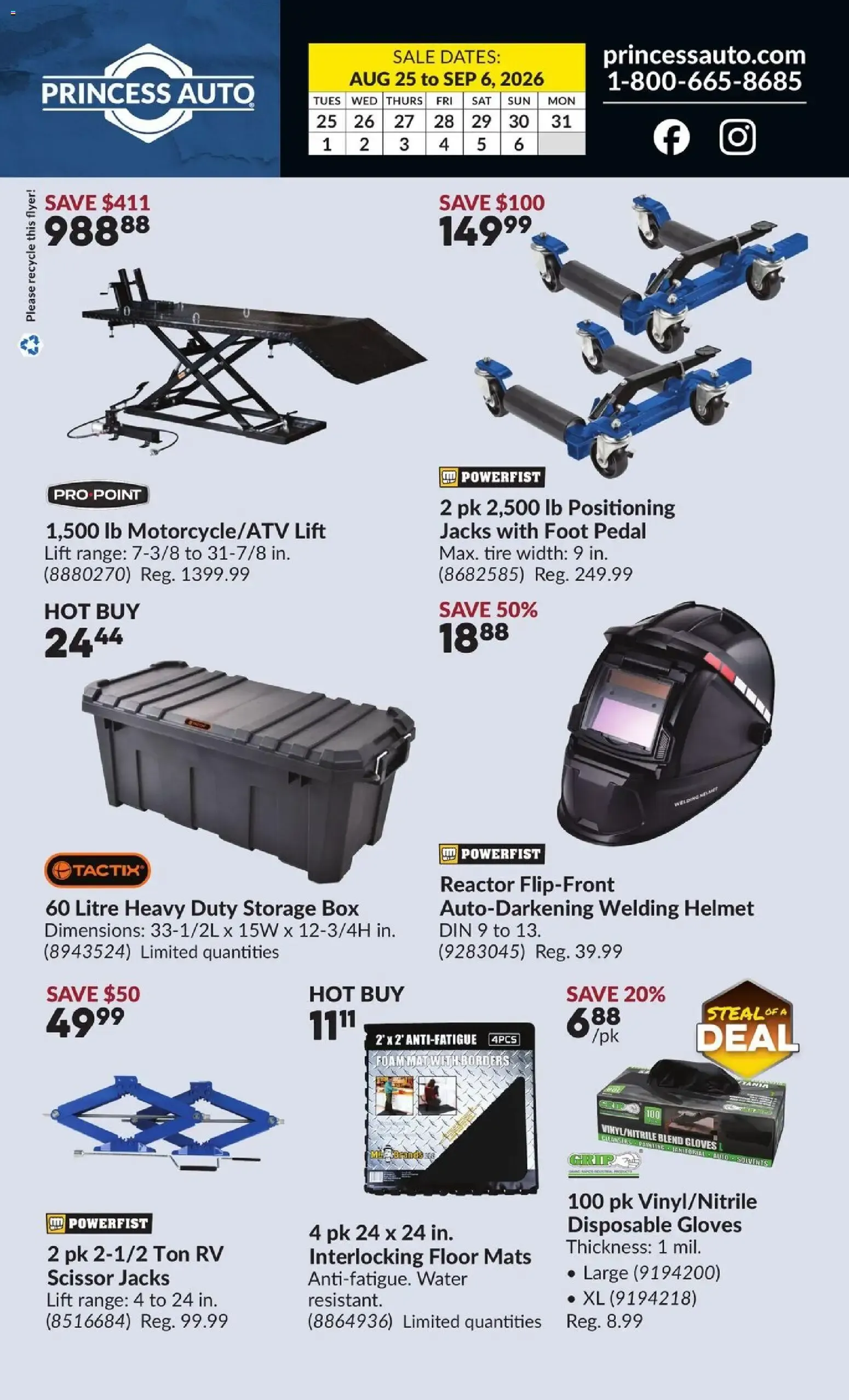 Princess Auto flyer - 2 Week Sale! from Aug 25, 2026 > weekly specials & deals from August 25 to September 6 2026 - flyer page 2