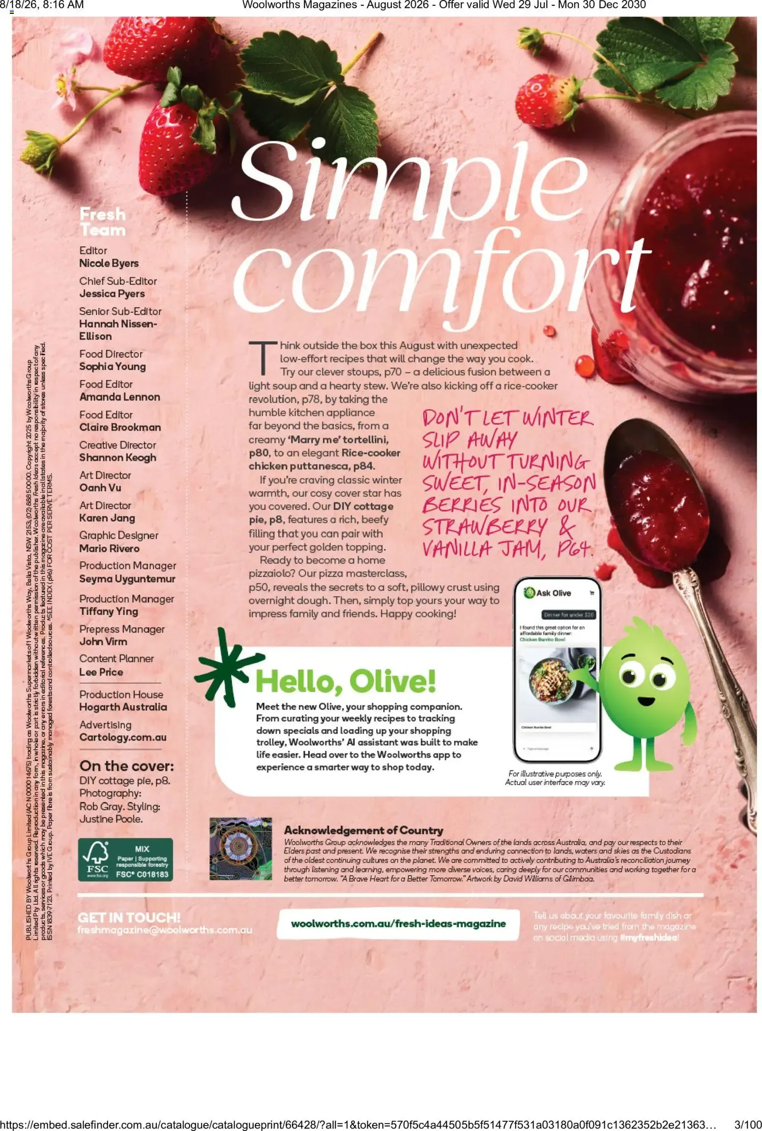 Woolworths Fresh Ideas - August 2026 - Catalogue valid from 29 July to 30 December 2030 - page 3