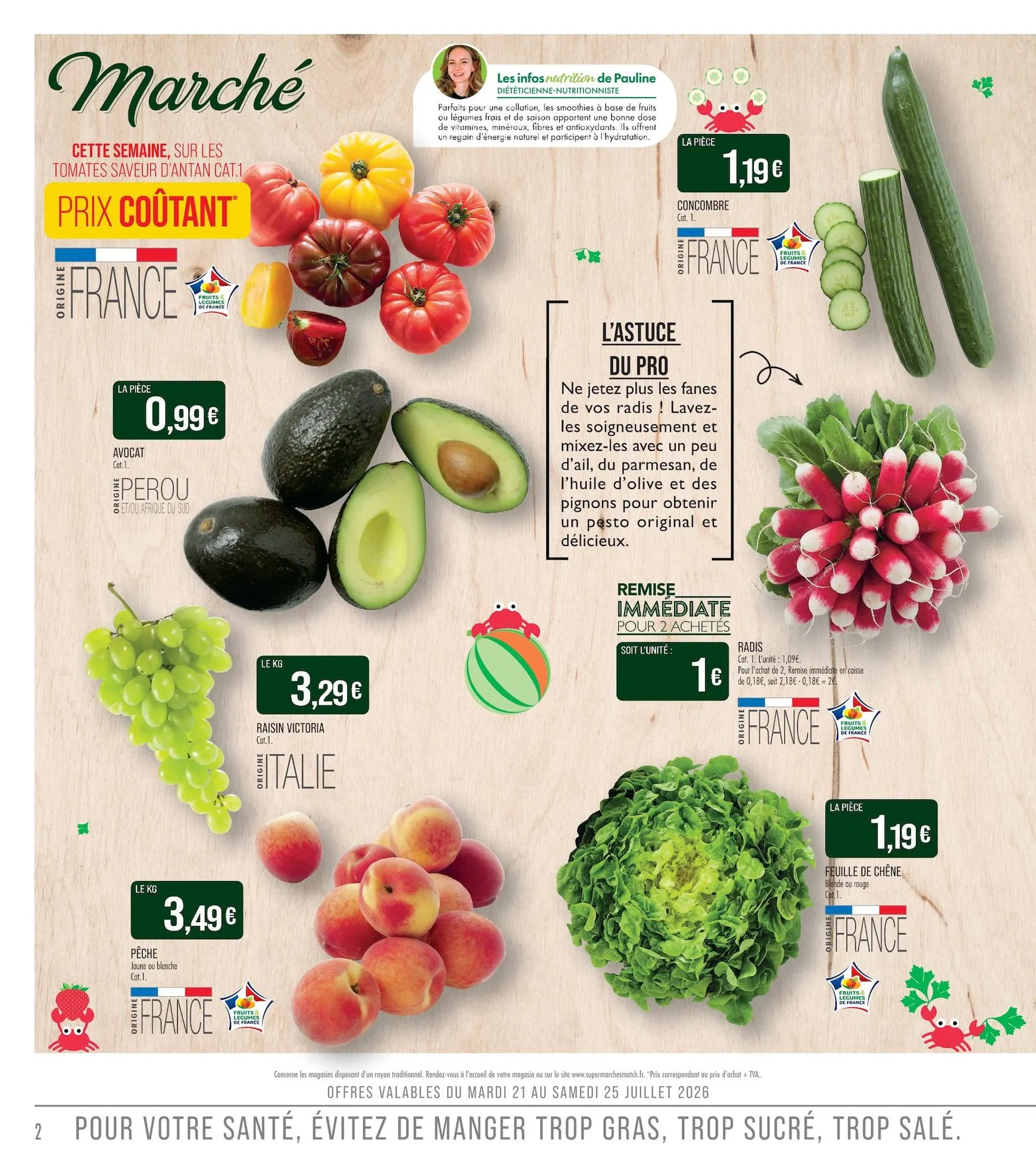 Supermarché Match - Prix Coûtant y Les Bons Plans de l'été du 21 juillet au 2 août 2026 - Catalogue page 2