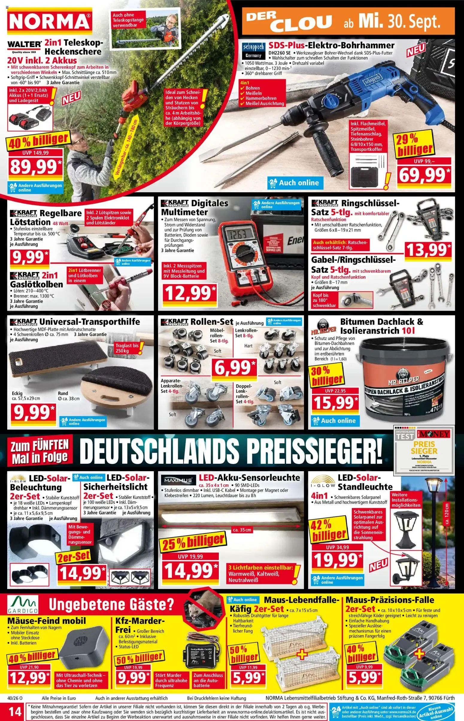NORMA - Mehr fürs Geld von 28. September bis 4. Oktober 2026 - Prospekt seite 14