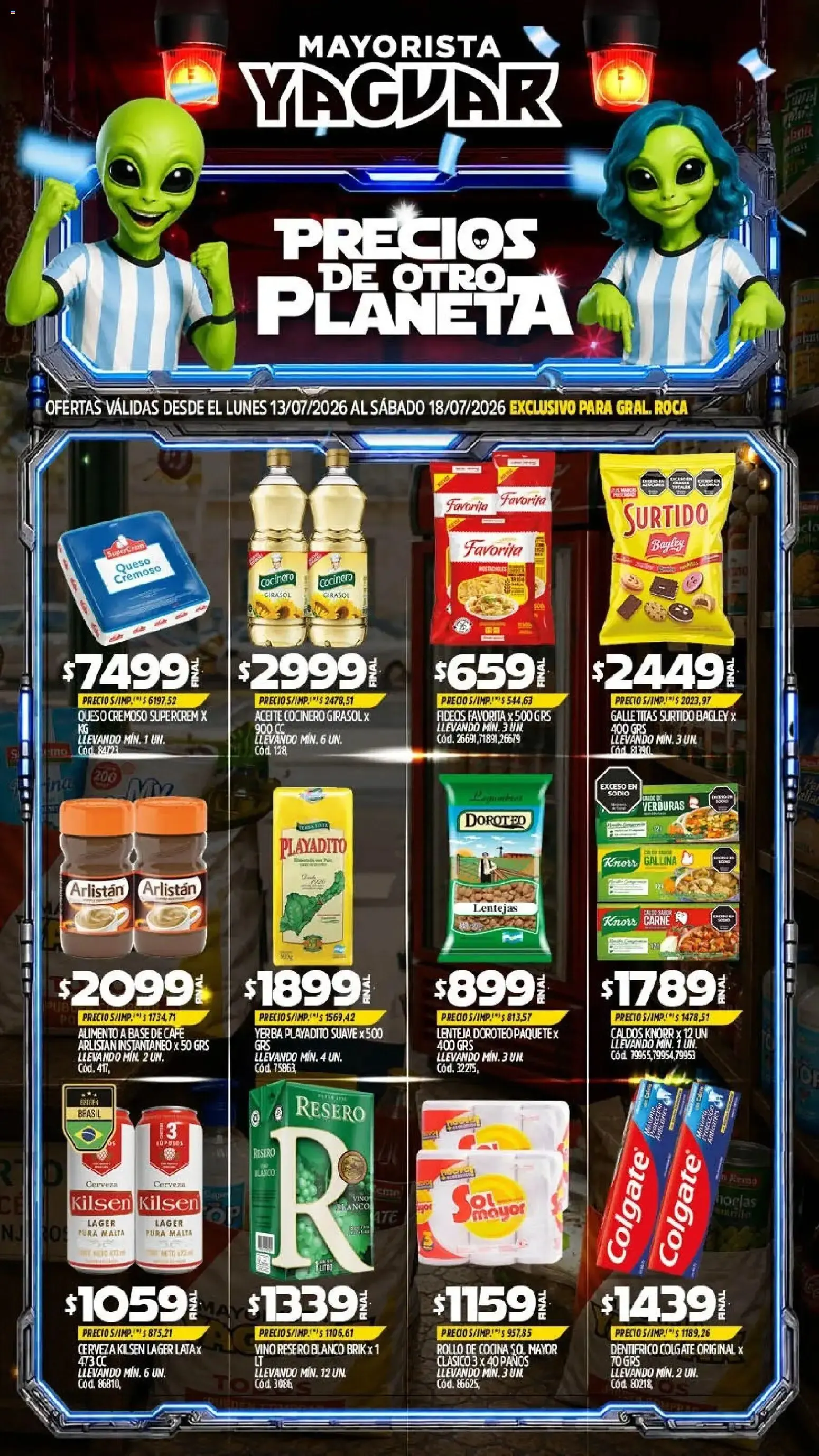Ofertas de Yaguar - Oferta Semanal General Roca del 13/07/2026 - 18/07/2026 13 de julio al 18 de julio 2026 - Página 1 del catálogo