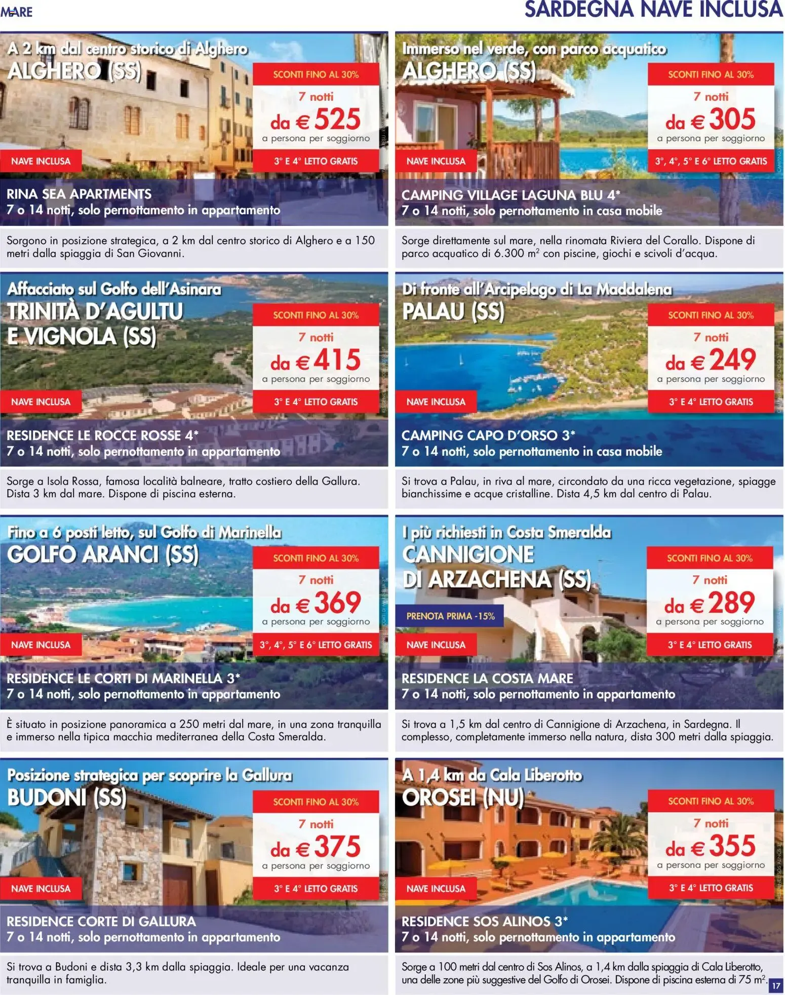 UN MARE DI OFFERTE: MARE, MONTAGNA, ENTROTERRA, TOUR, PACCHETTI VACANZA E CROCIERE da 10 aprile a 30 settembre di 2026 - Pagina del volantino 17