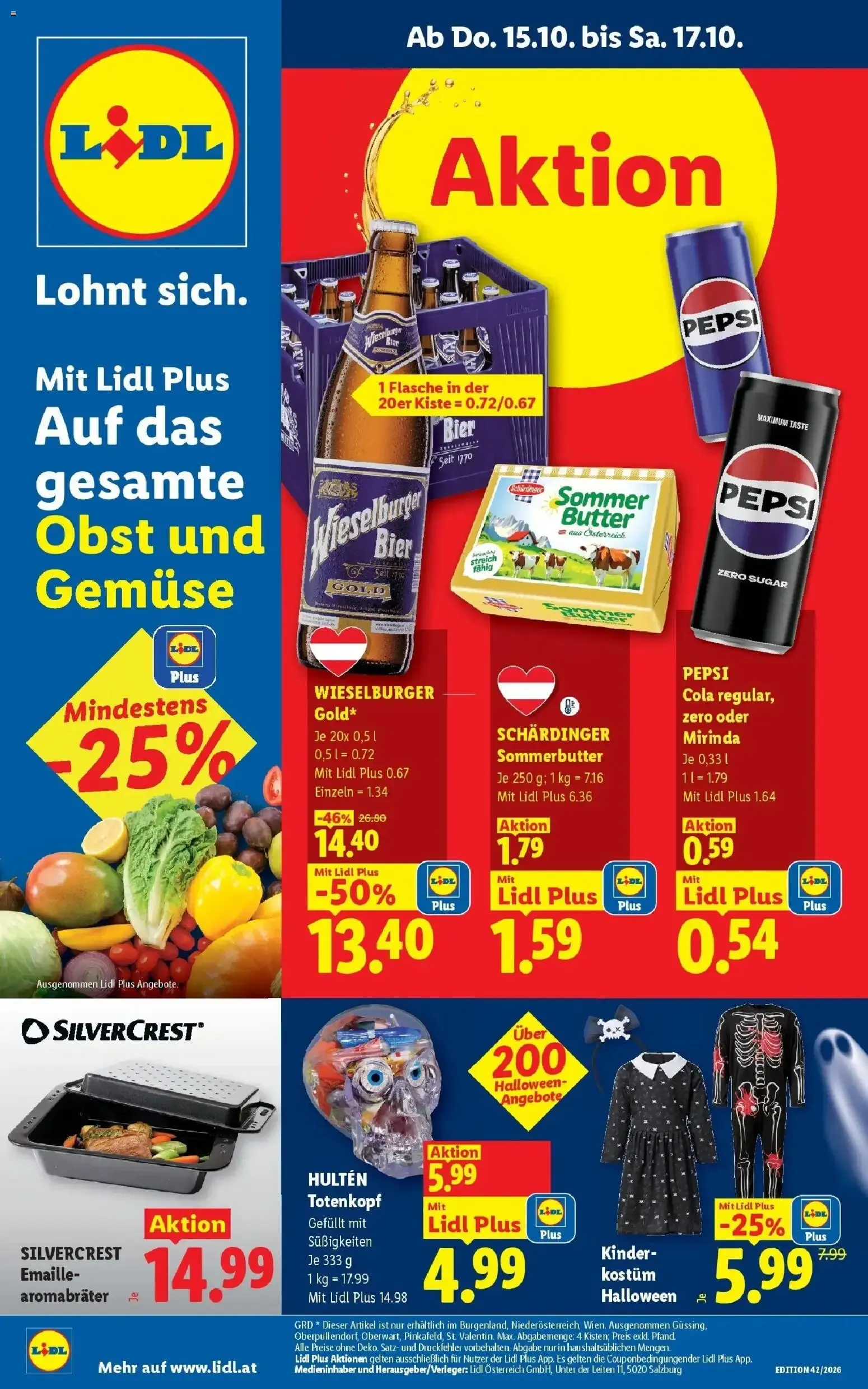 Lidl Aktion von 15. Oktober bis 17. Oktober 2026 - Flugblätt seite  1