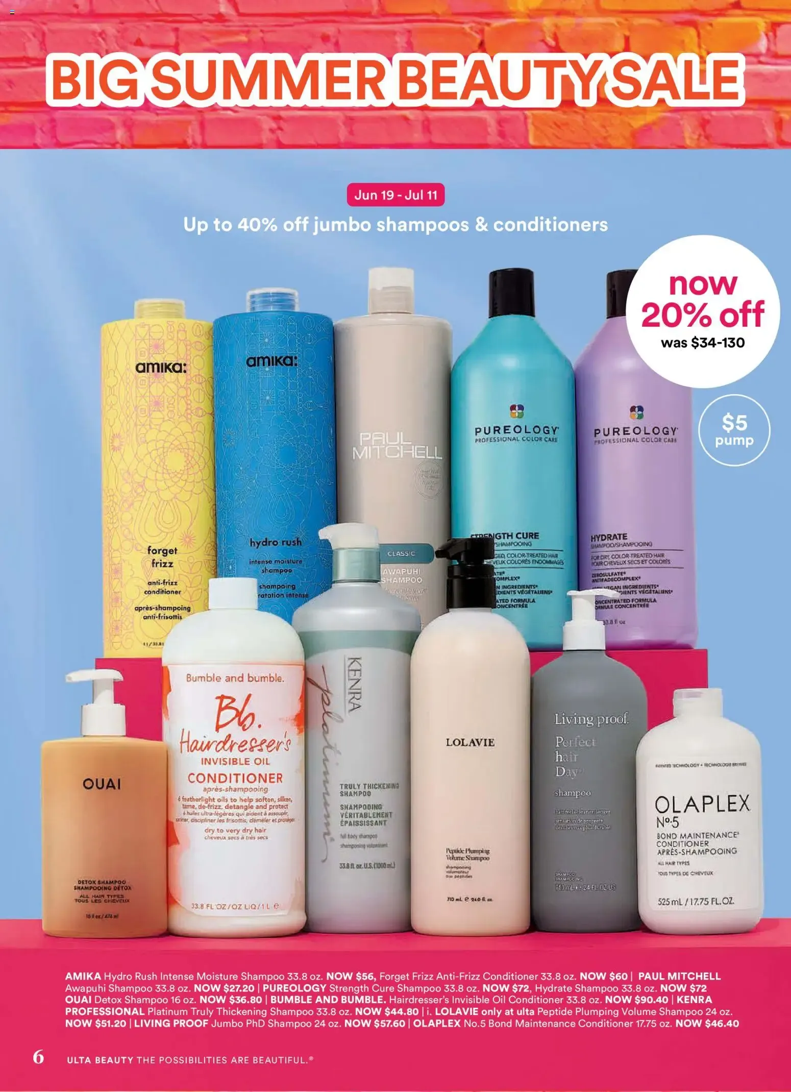 Weekly ad Ulta Beauty: Big Summer Beauty Sale from June 19 to July 11 2026 - Page 6