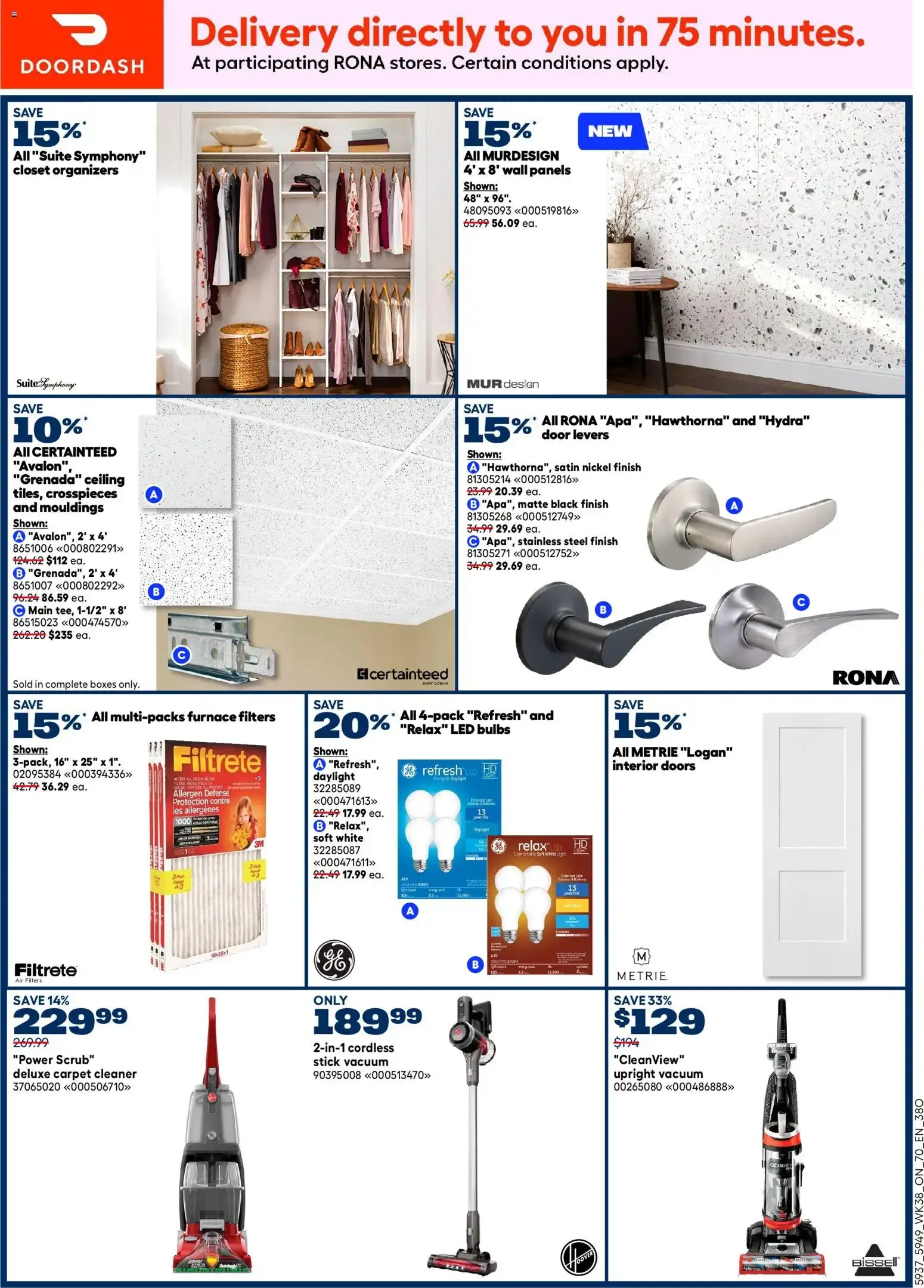 Rona weekly flyer from Oct 15, 2026 > weekly specials & deals from October 15 to October 28 2026 - flyer page 12
