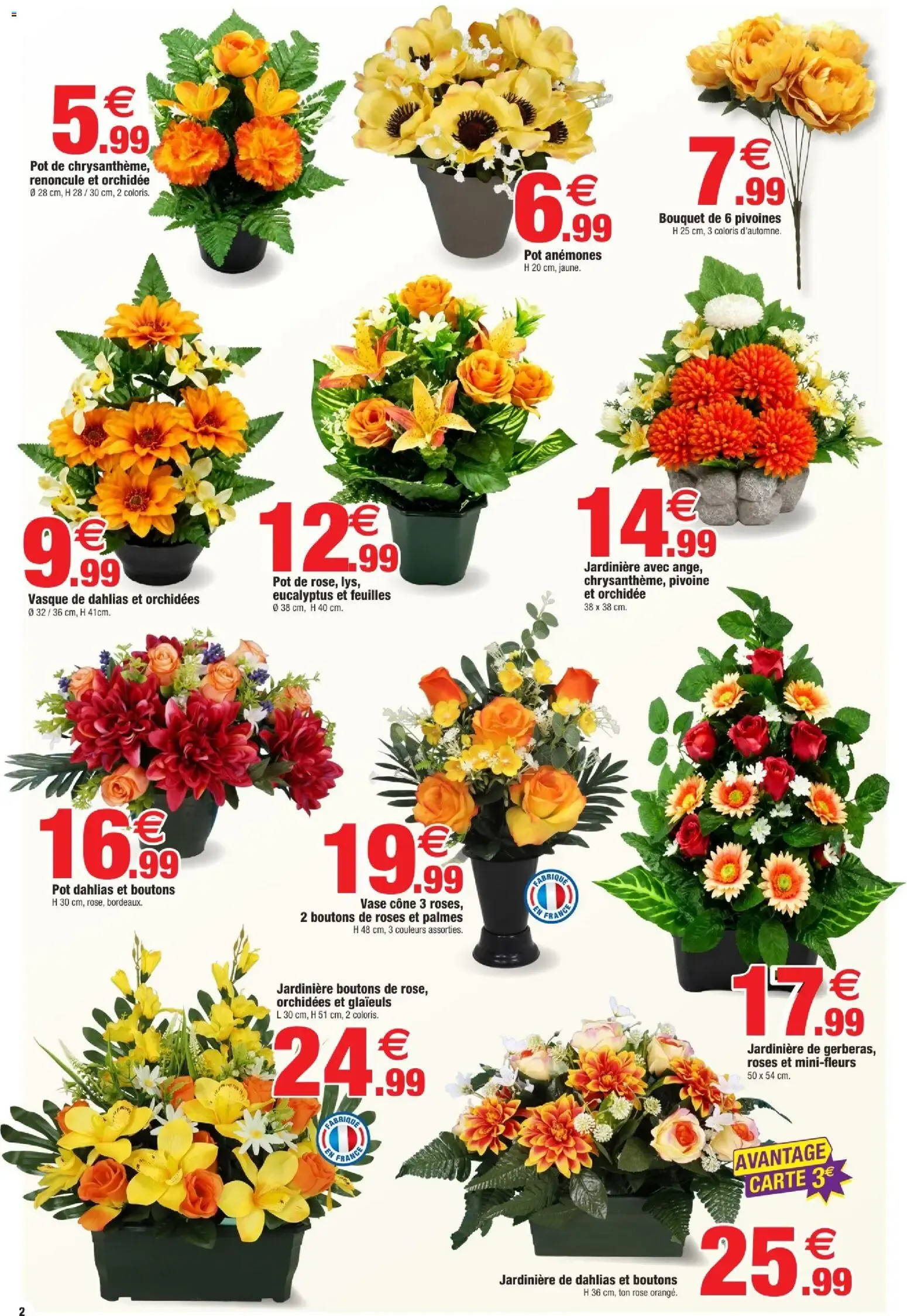 Bazarland: Toussaint, nos precios en flores du 30 septembre au 11 octobre 2026 - Catalogue page 2