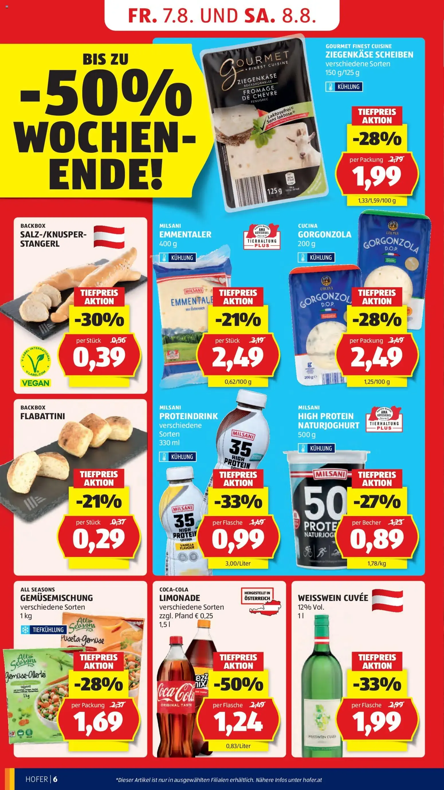 Hofer Flugblatt: Laufend Sparen en Sportartikeln y Bebidas von 7. August bis 13. August 2026 - Flugblätt seite 18