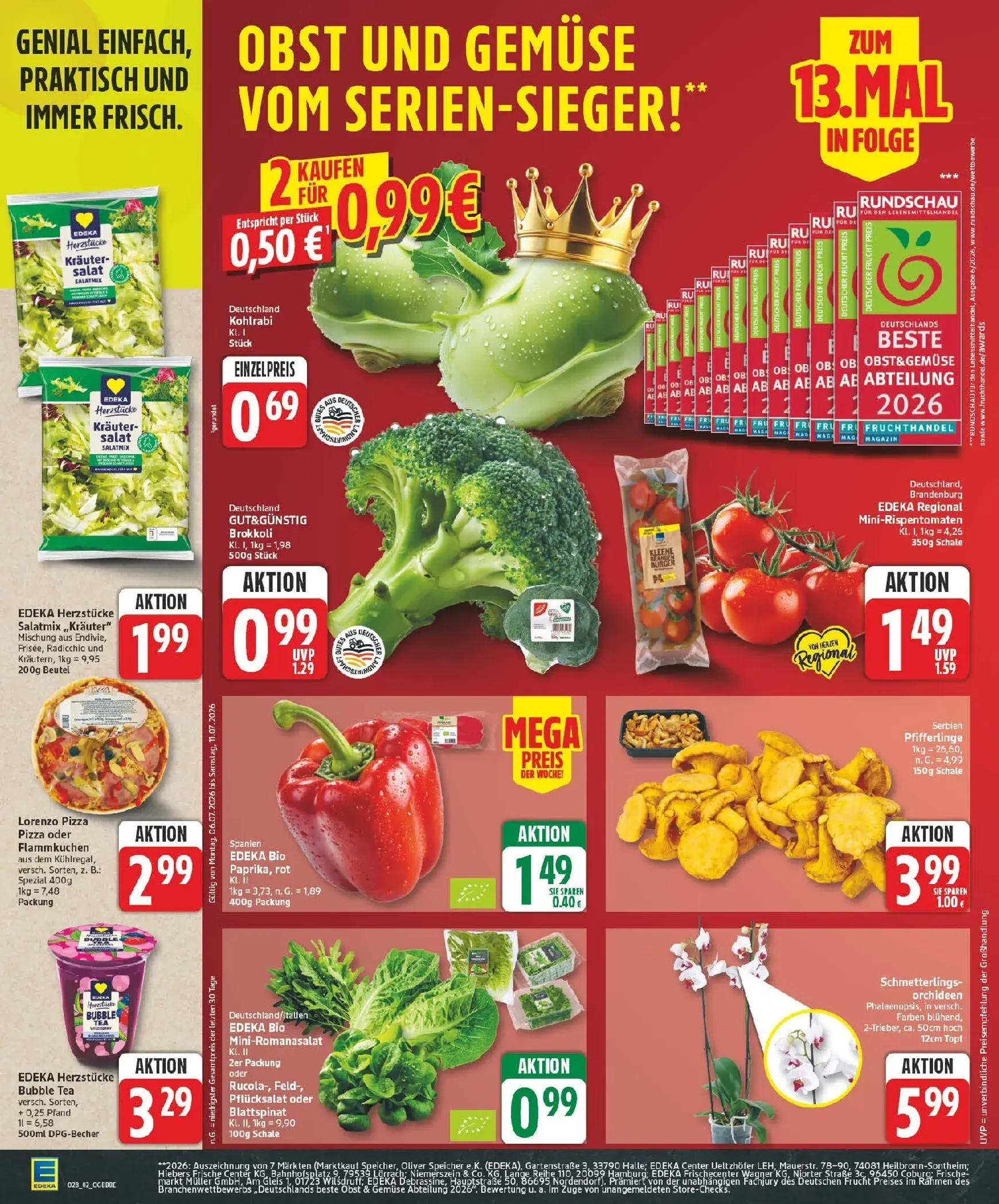 Edeka Prospekt – von Montag 06.07.2026 bis Samstag 11.07.2026 von 6. Juli bis 11. Juli 2026 - Prospekt seite 2