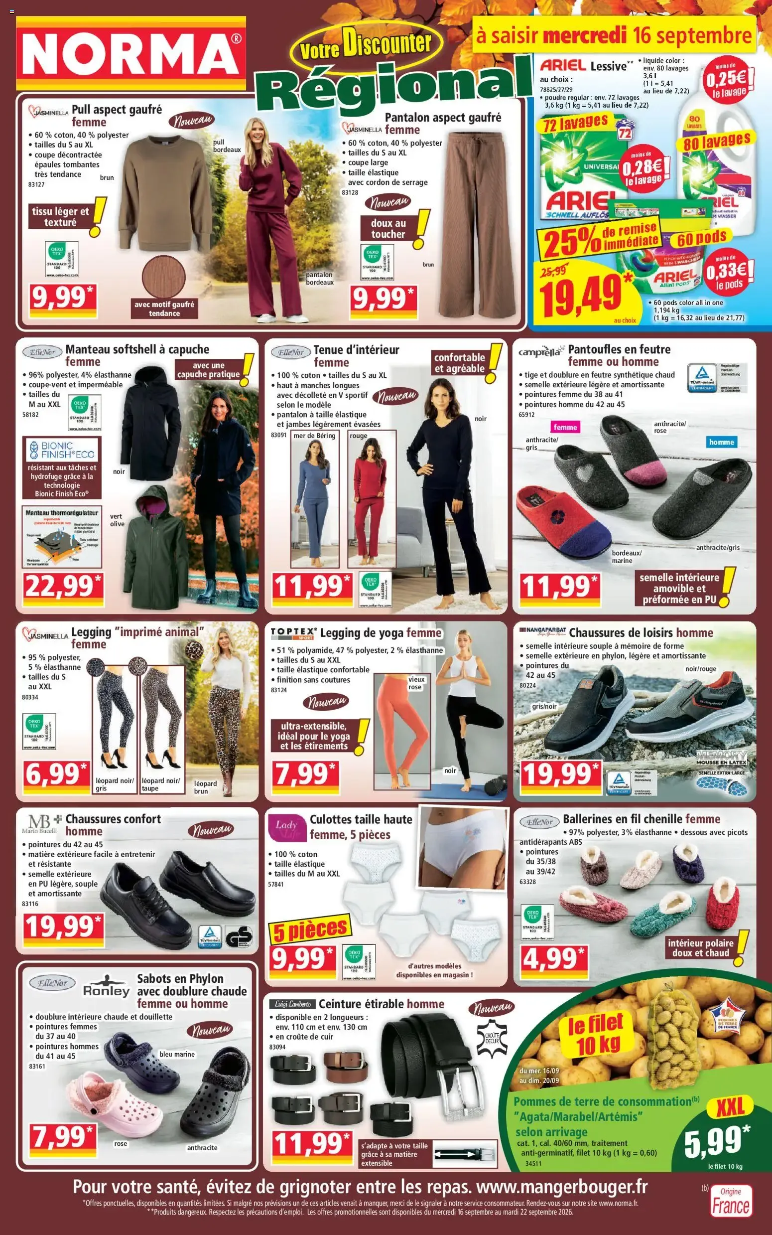 Norma Votre Discounter Régional du 16 septembre au 22 septembre 2026 - Catalogue page 1