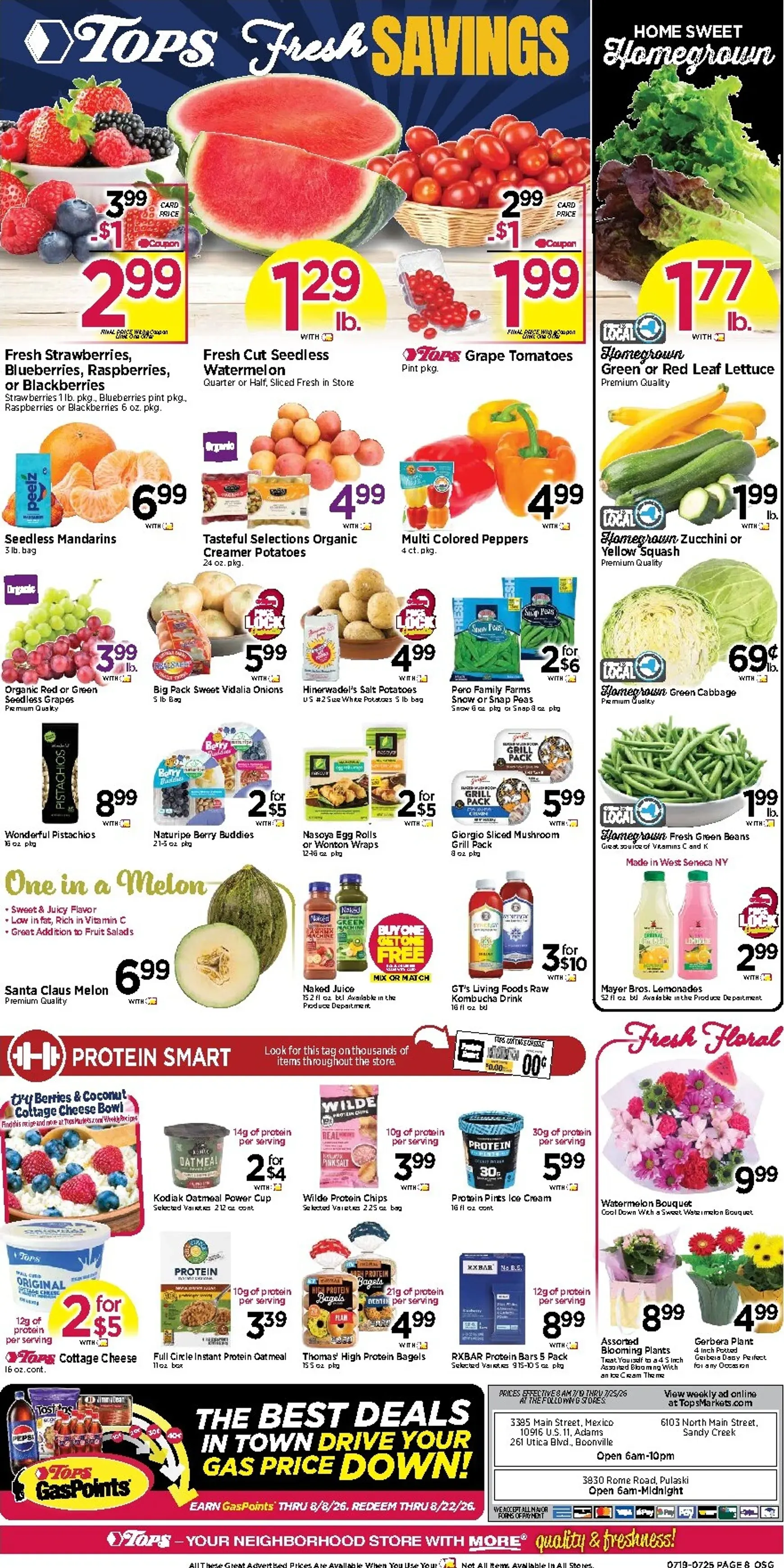 Weekly ad Current Tops Markets leaflet valid from Sunday 07/19/2026 to Saturday 07/25/2026 from July 19 to July 25 2026 - Page 8