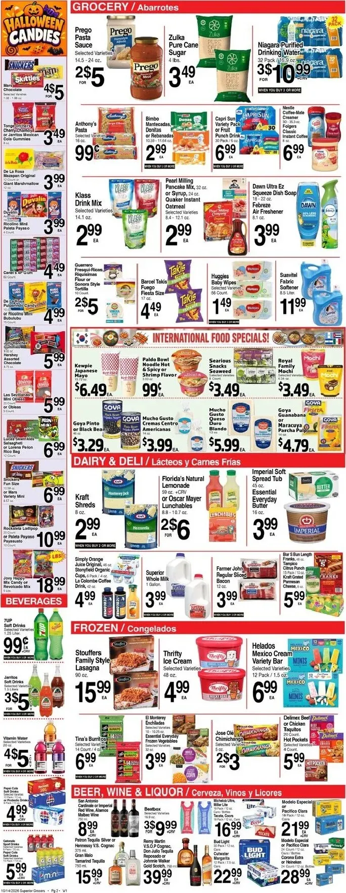 Weekly ad Current Superior Grocers leaflet valid from Wednesday 10/14/2026 to Tuesday 10/20/2026 from October 14 to October 20 2026 - Page 2