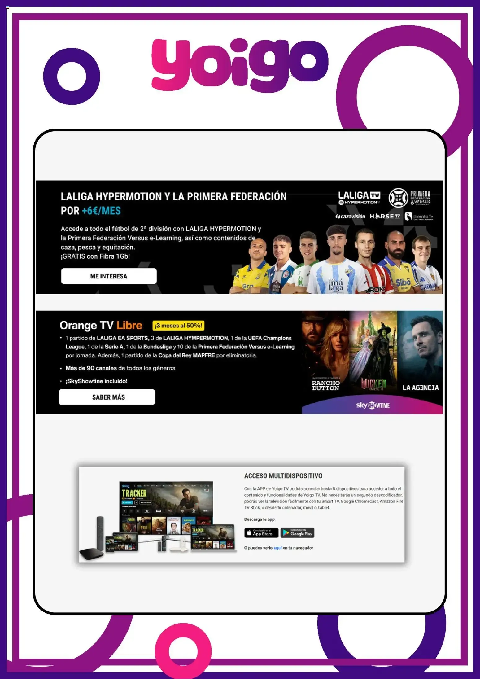 Catálogo de Yoigo: Fibra y 2 líneas con el mejor ocio y TV 15 de julio al 15 de agosto 2026 - Página 3