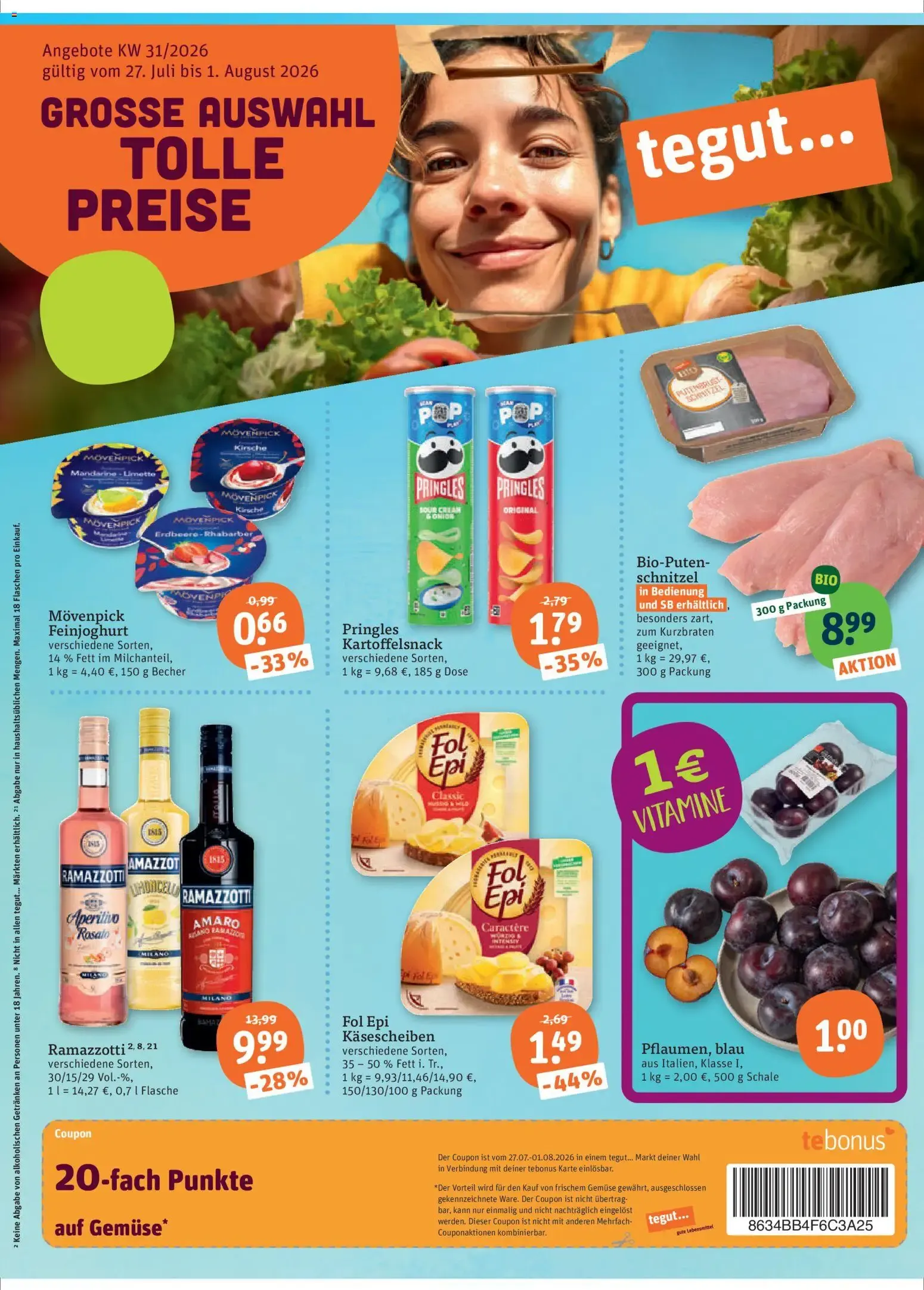 Tegut Prospekt (ab 27.07.2026) zum Blättern von 31. Juli bis 1. August 2026 - Prospekt seite 3
