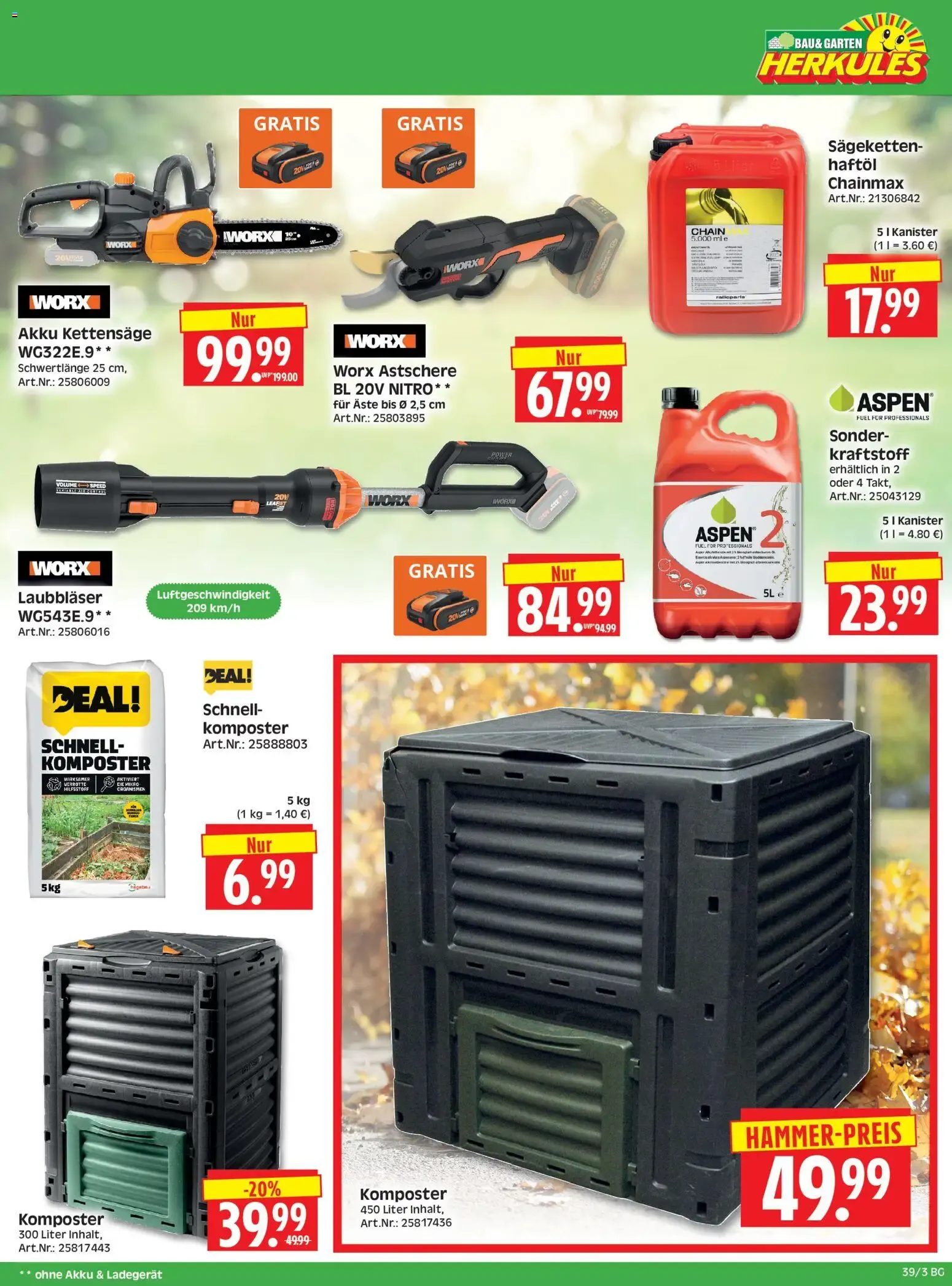 HERKULES Bau & Garten (ab 21.09.2026) zum Blättern von 21. September bis 26. September 2026 - Prospekt seite 3